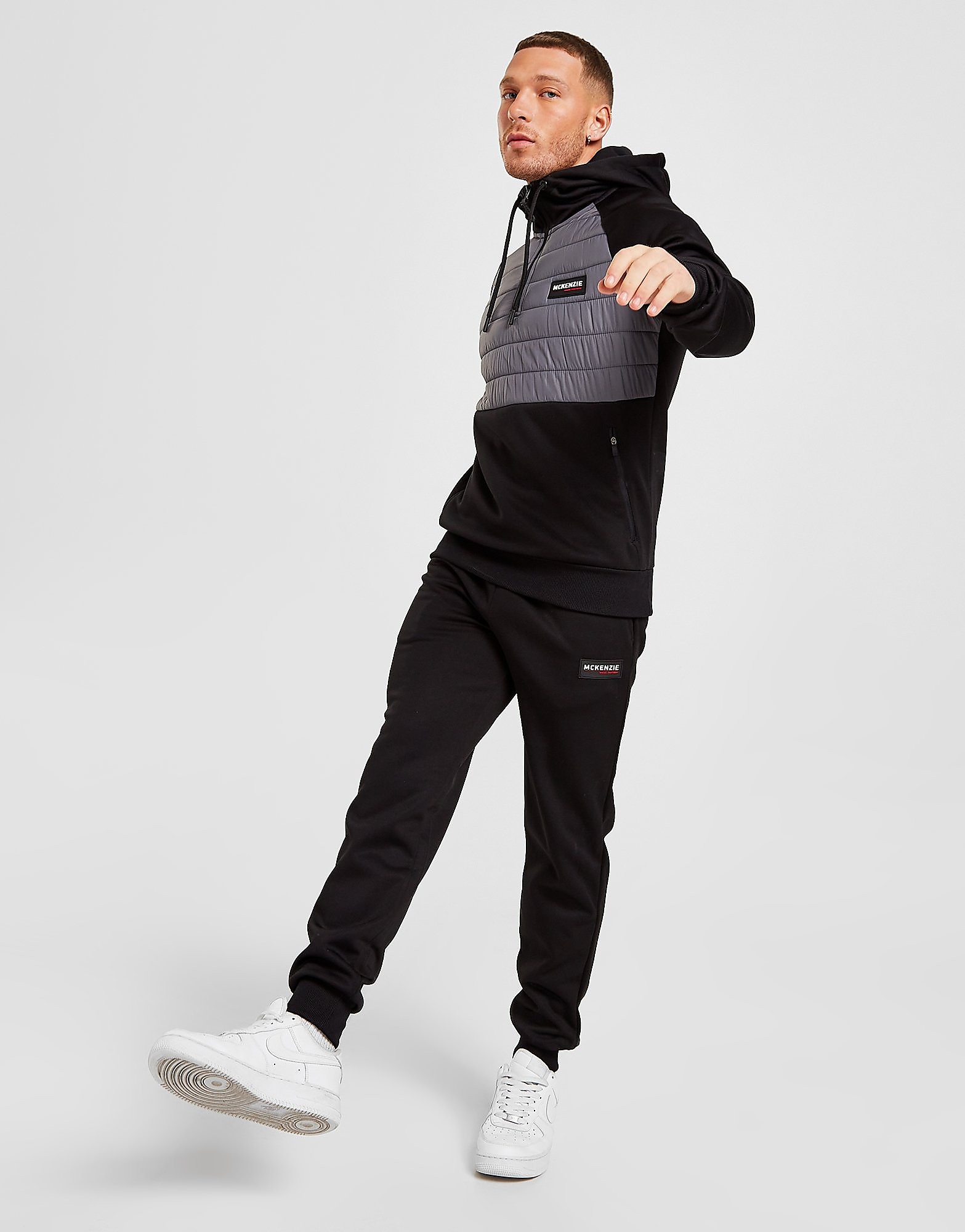 

McKenzie Mohales Hybrid Poly Fleece Tracksuit - Only at JD - Black - Mens, Black