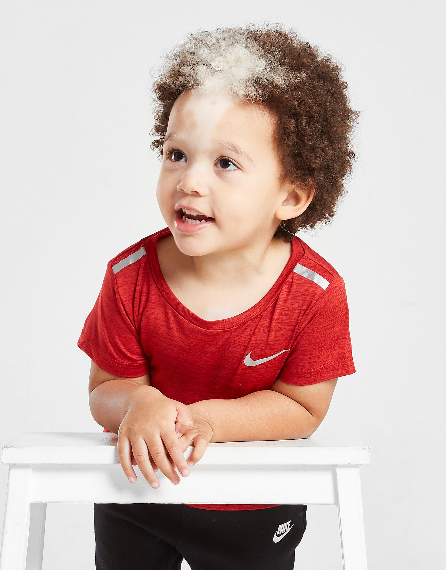 

Nike Miler Short Sleeve T-Shirt Infant - Only at JD - Red - Kids, Red
