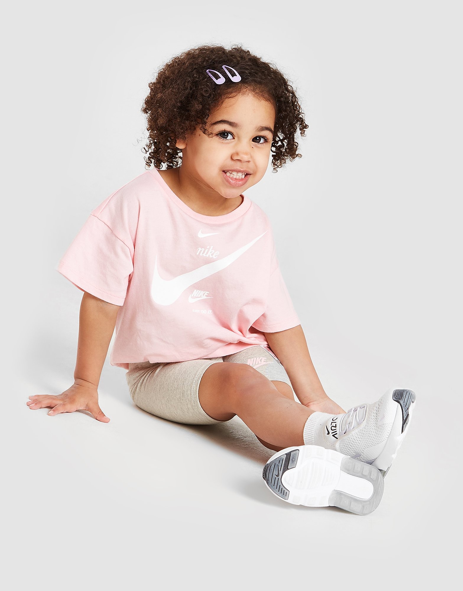 

Nike Girls' Graphic T-Shirt/Cycle Shorts Set Infant - Only at JD - Pink - Kids, Pink