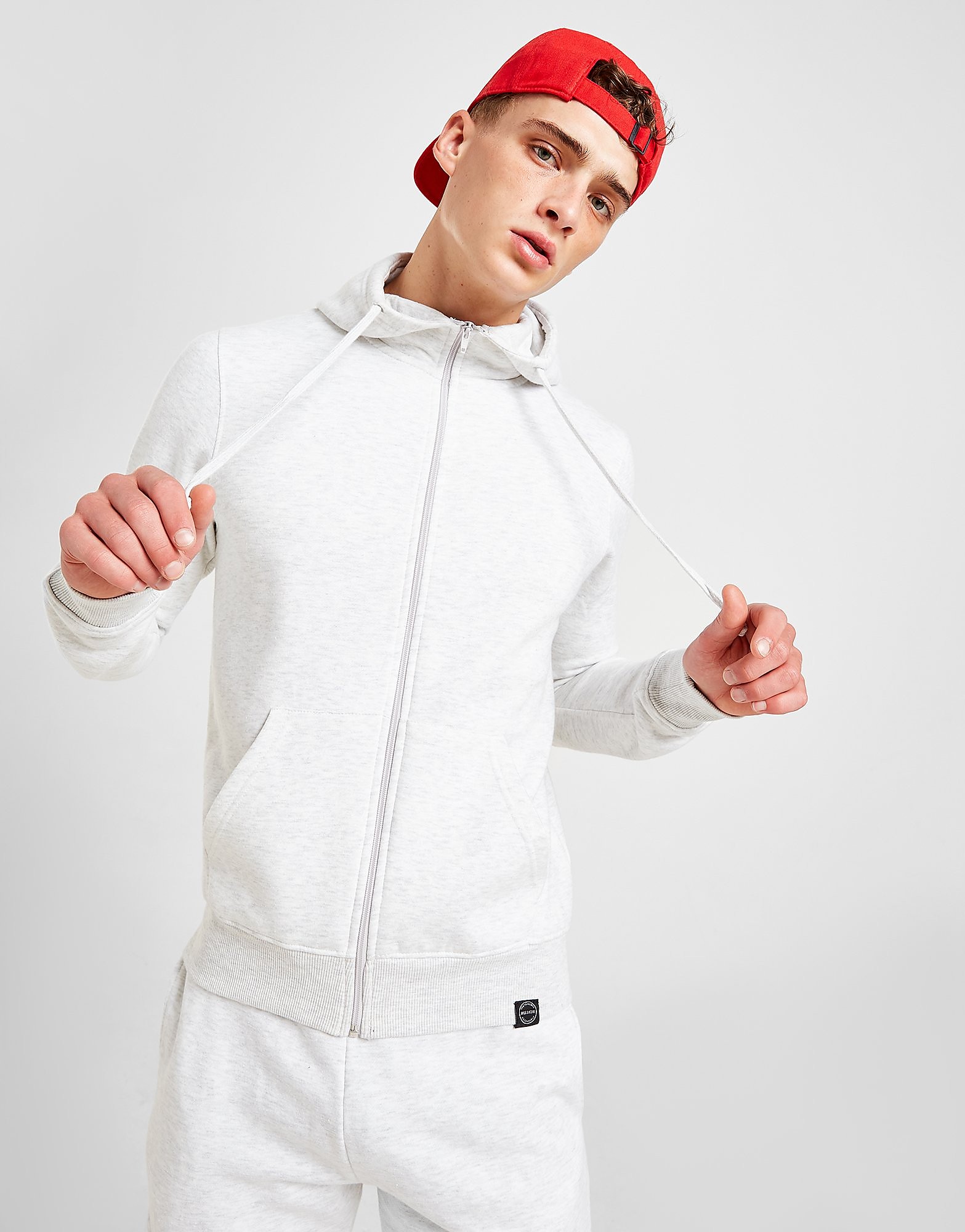 Sustainable McKenzie Essential Zip Through Hoodie - Grey - Mens, Grey