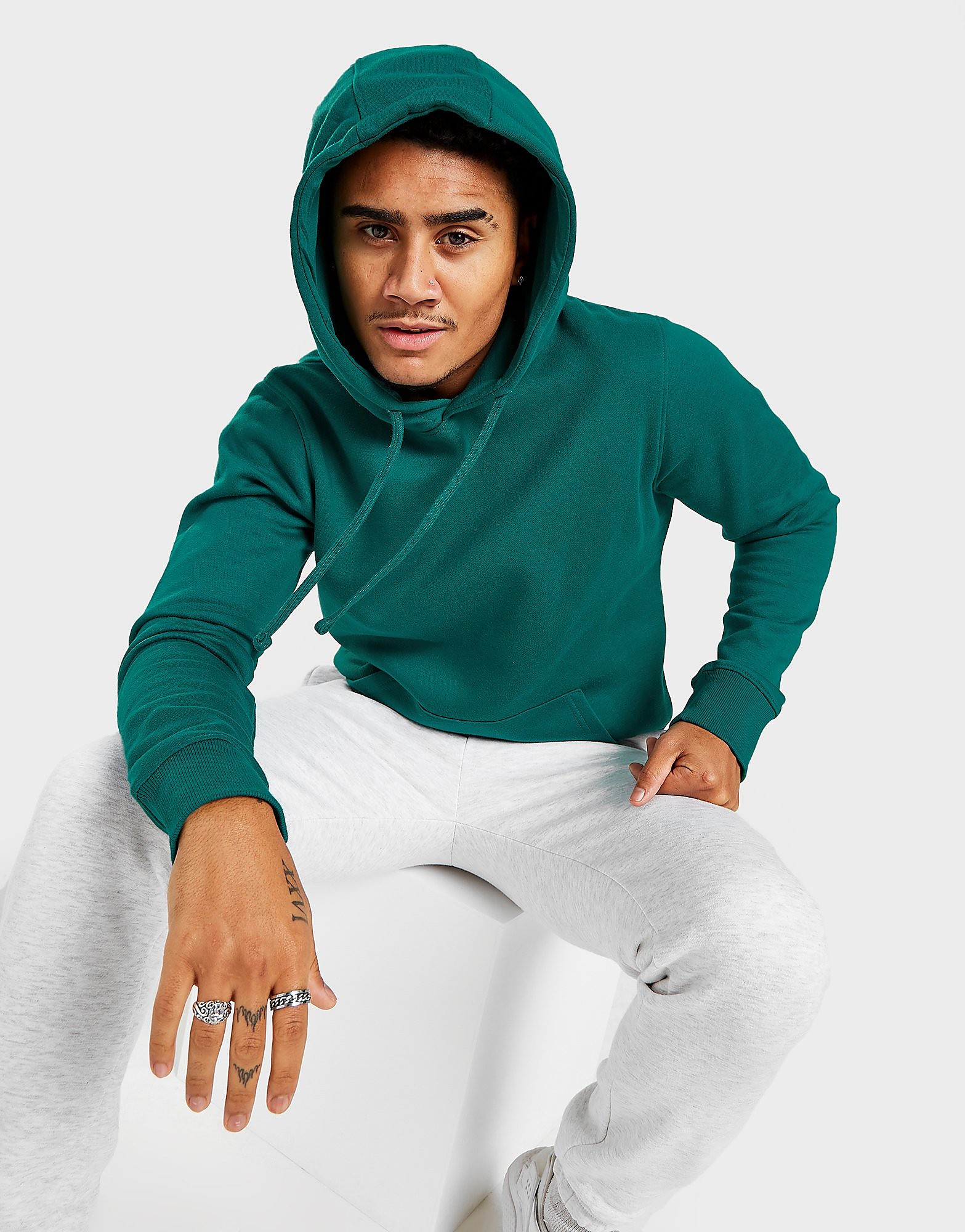 

Sustainable McKenzie Essential Overhead Hoodie - Green - Mens, Green
