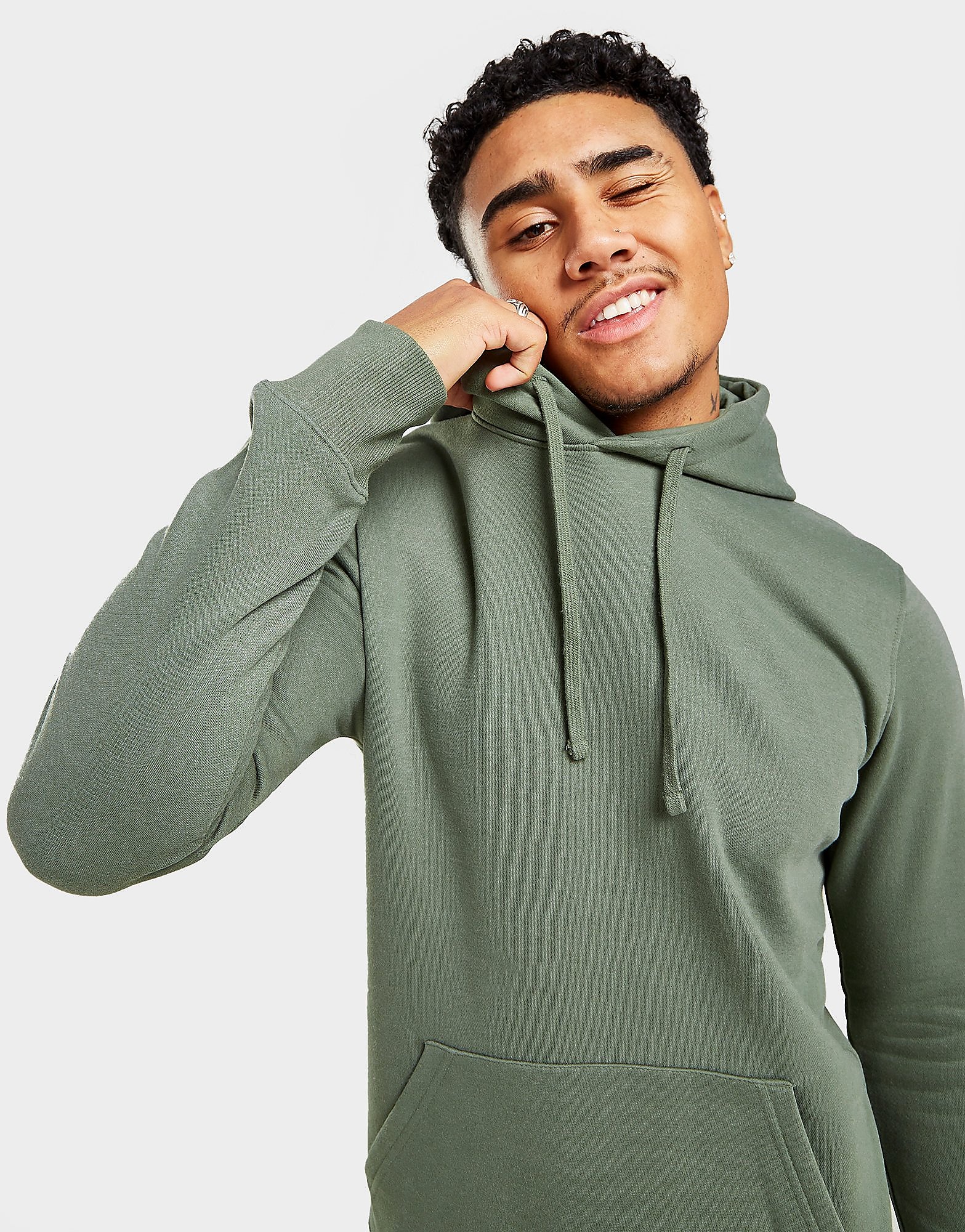 

Sustainable McKenzie Essential Overhead Hoodie - Green - Mens, Green
