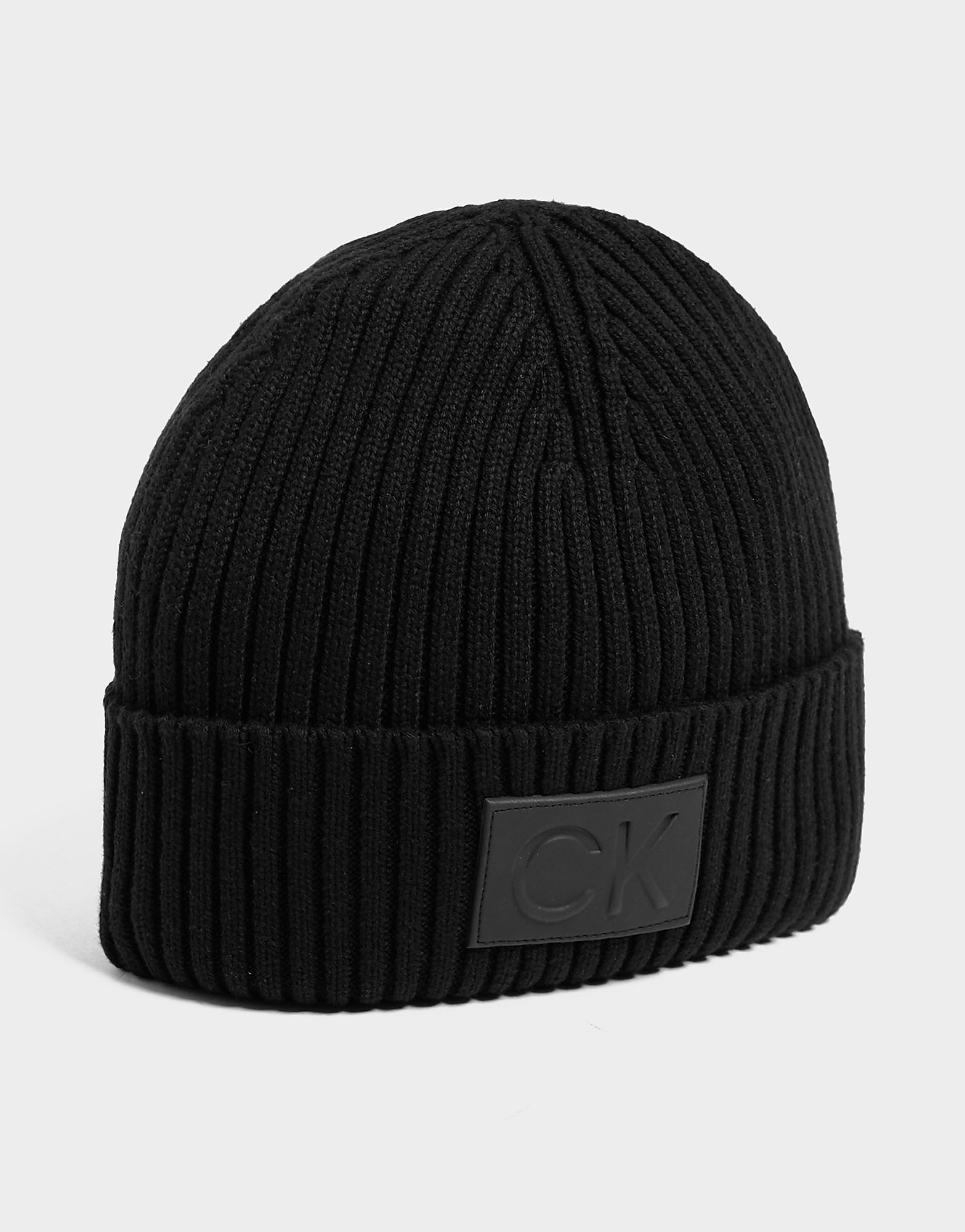 

Calvin Klein Patch Beanie - Black - Mens, Black