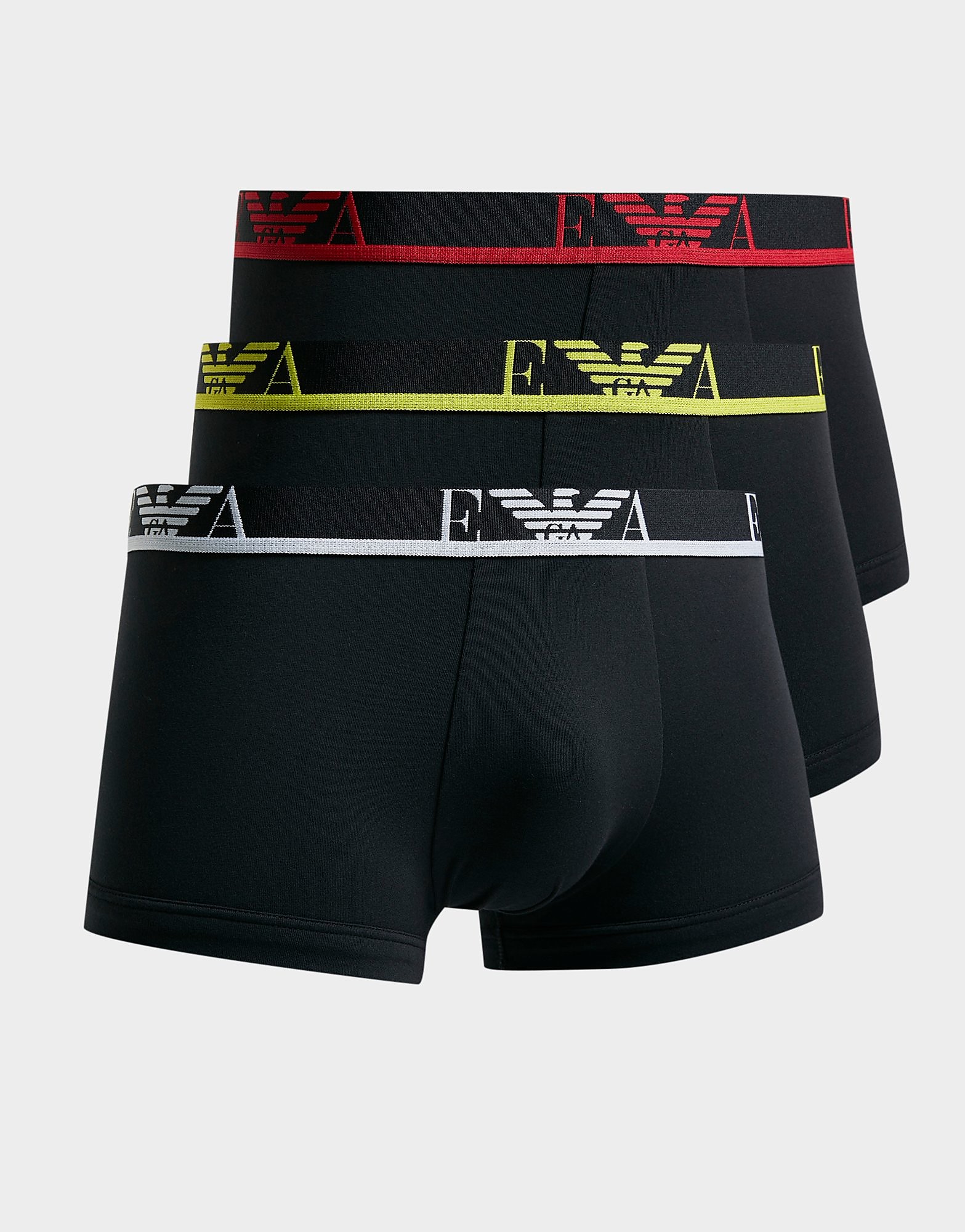 

Emporio Armani Loungewear 3 Pack Trunks - Black - Mens, Black