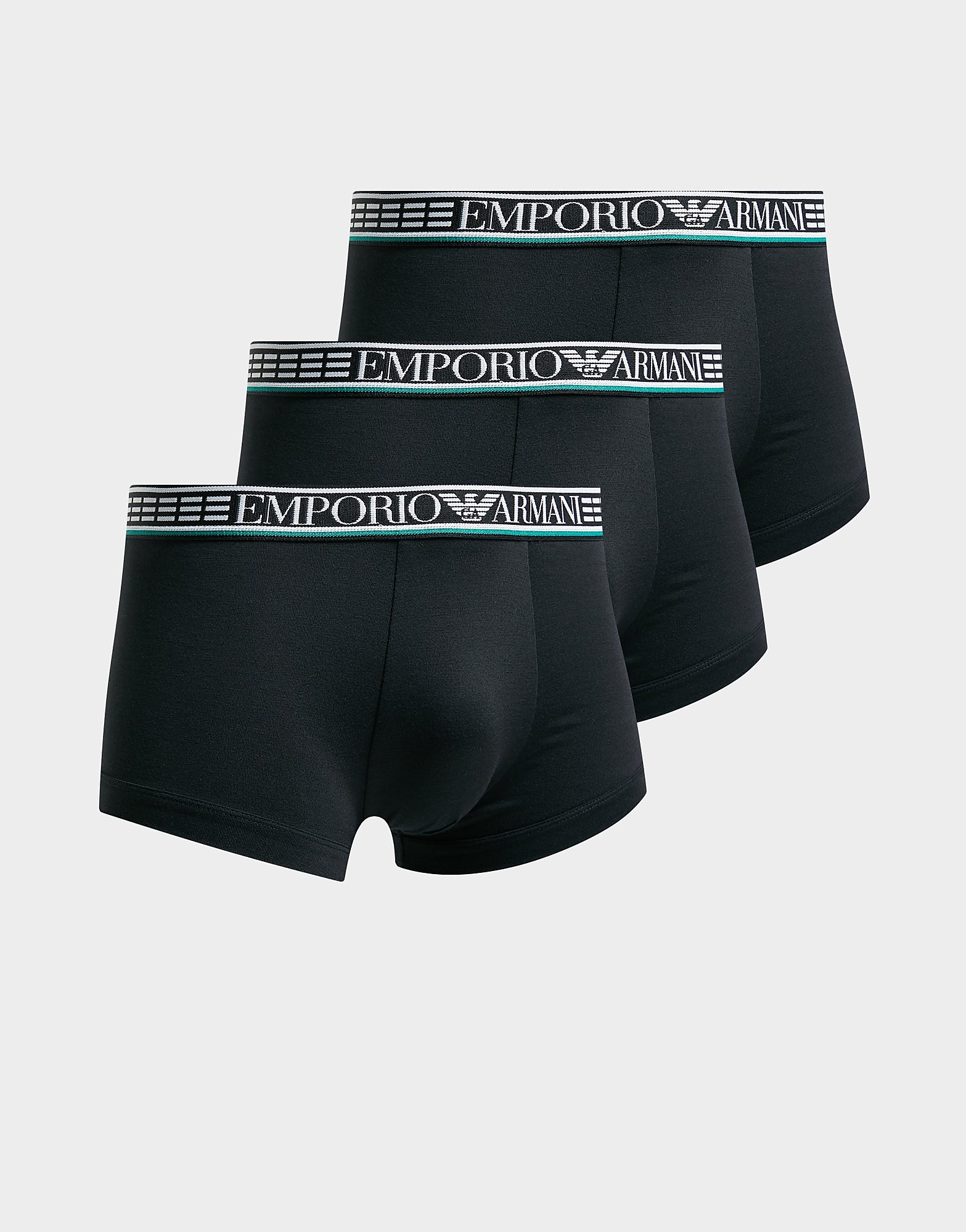 

Emporio Armani 3-Pack Trunks - Black - Mens, Black
