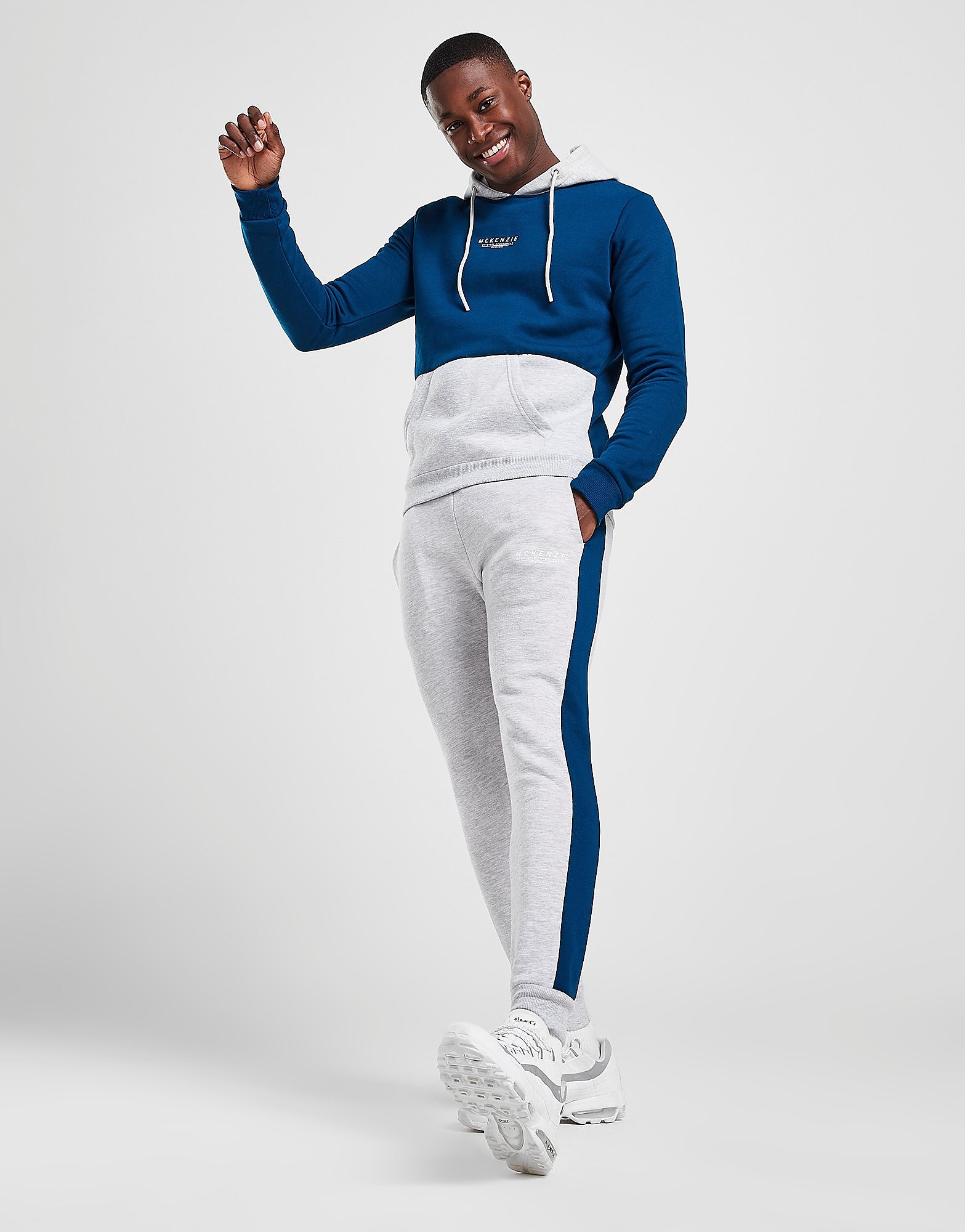 

McKenzie Exon Fleece Hooded Tracksuit - Only at JD - Blue/Grey - Mens, Blue/Grey
