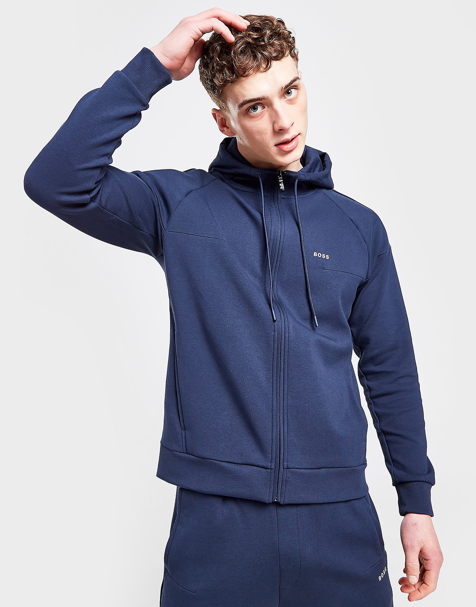 

BOSS Saggy Hoodie - Blue - Mens, Blue