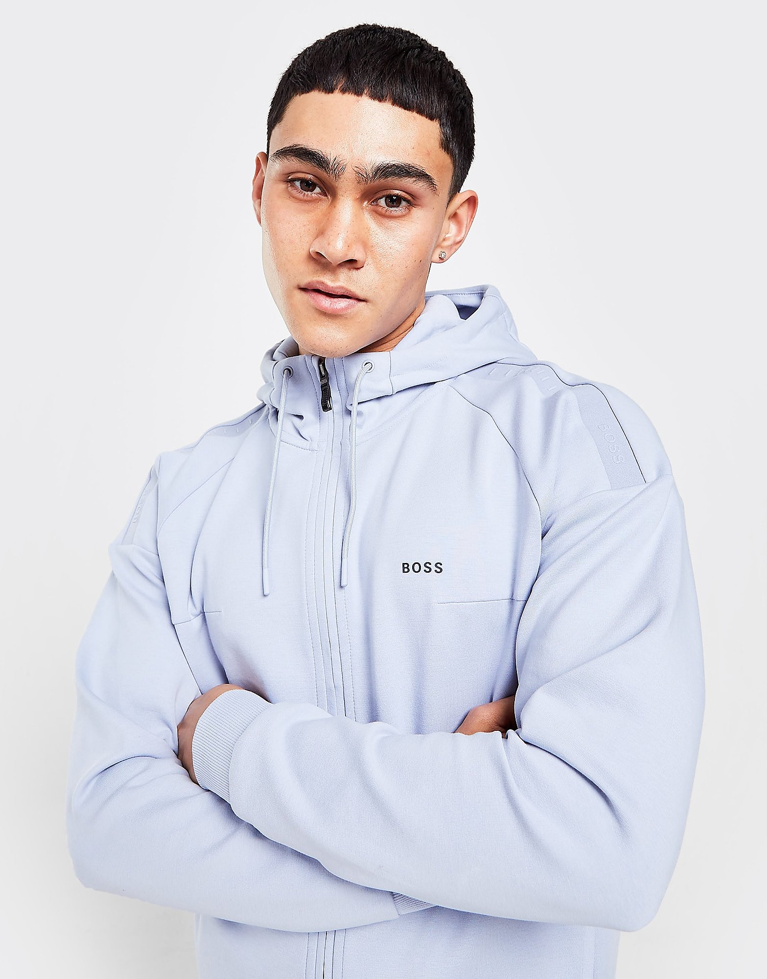 

BOSS Saggy Tape Hoodie - Blue - Mens, Blue