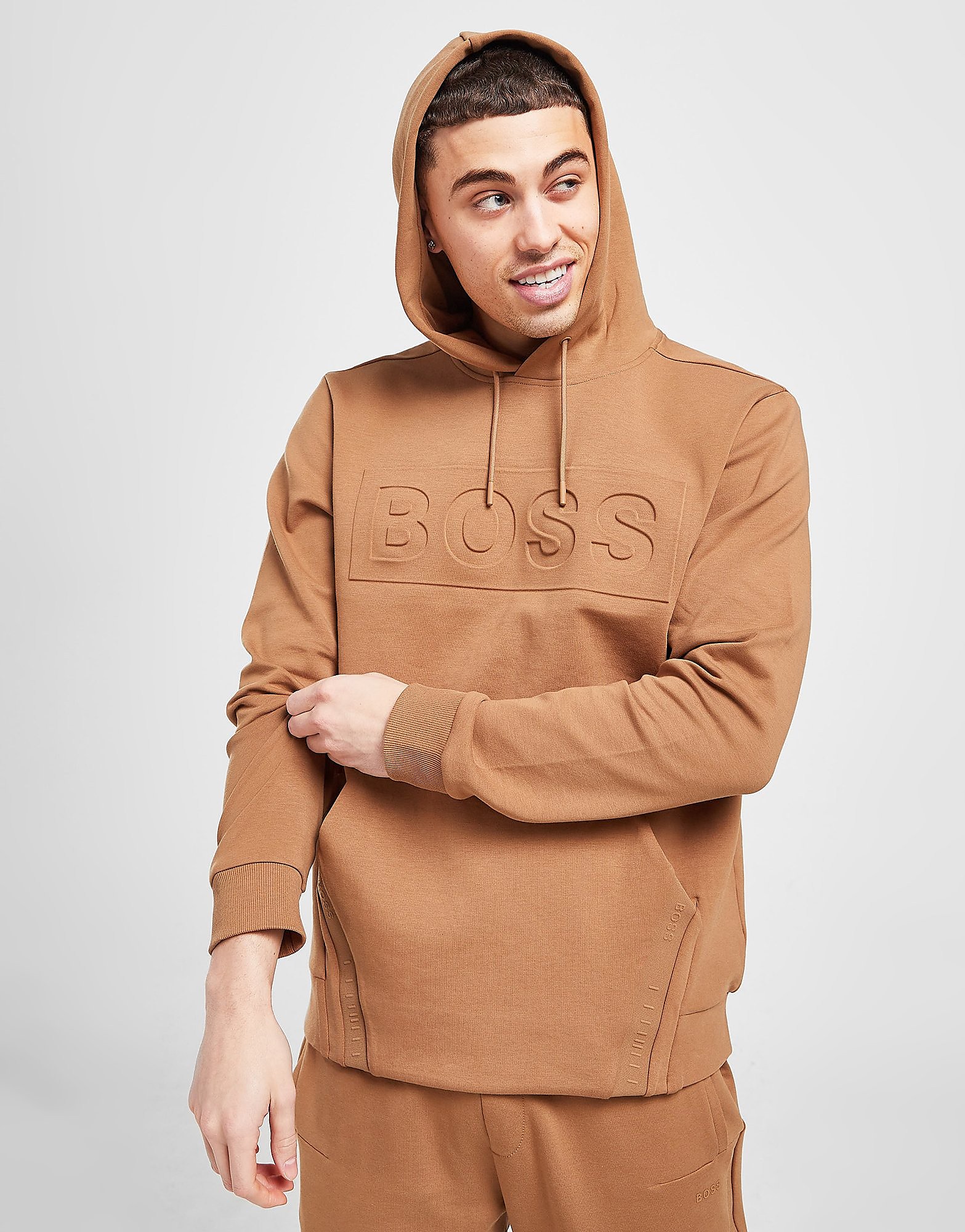 

BOSS Soody Overhead Bold Hoodie - Brown - Mens, Brown