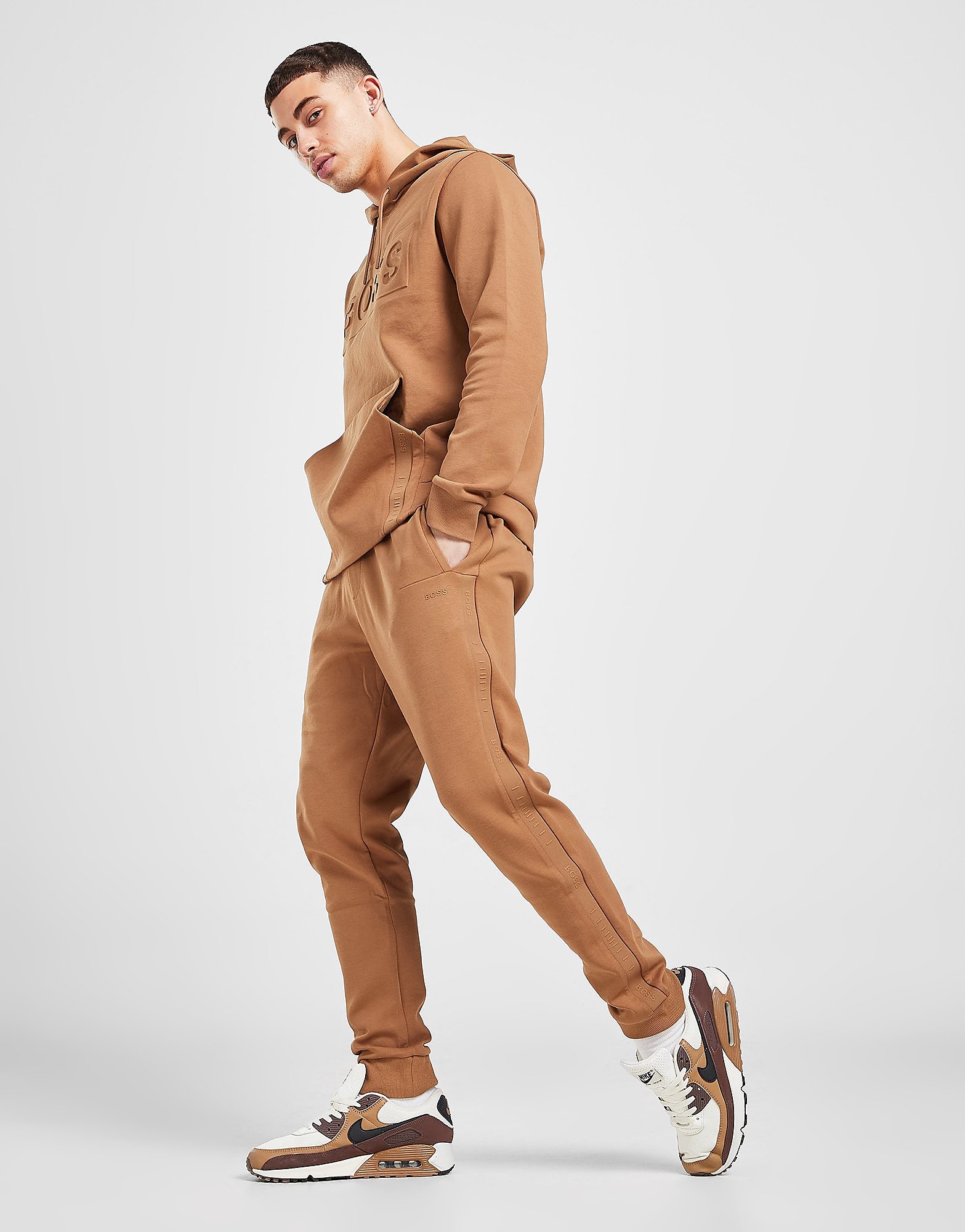

BOSS Hadiko Tape Joggers - Brown - Mens, Brown