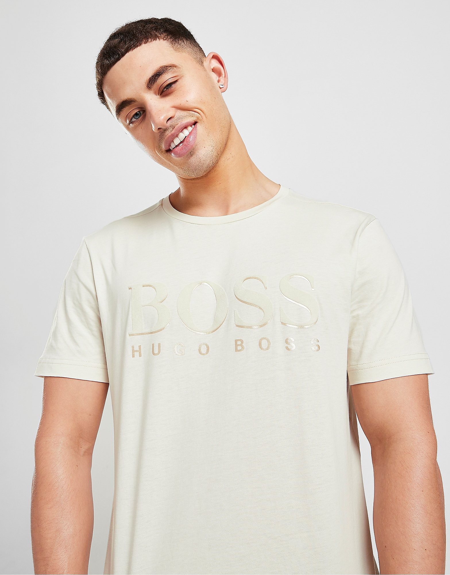 

BOSS Flock T-Shirt - White - Mens, White