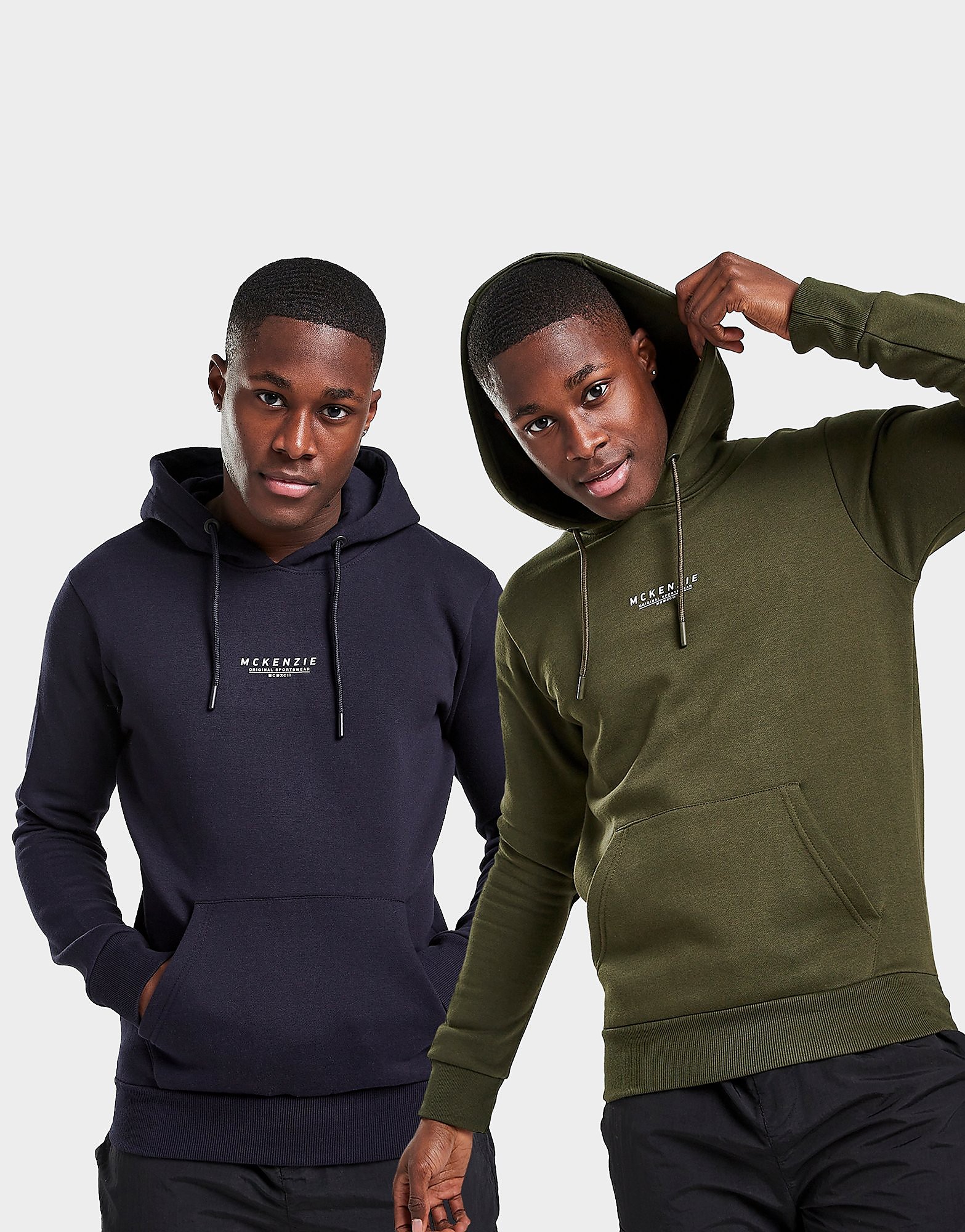 

McKenzie 2 Pack Essential Overhead Hoodies - Only at JD - Green - Mens, Green