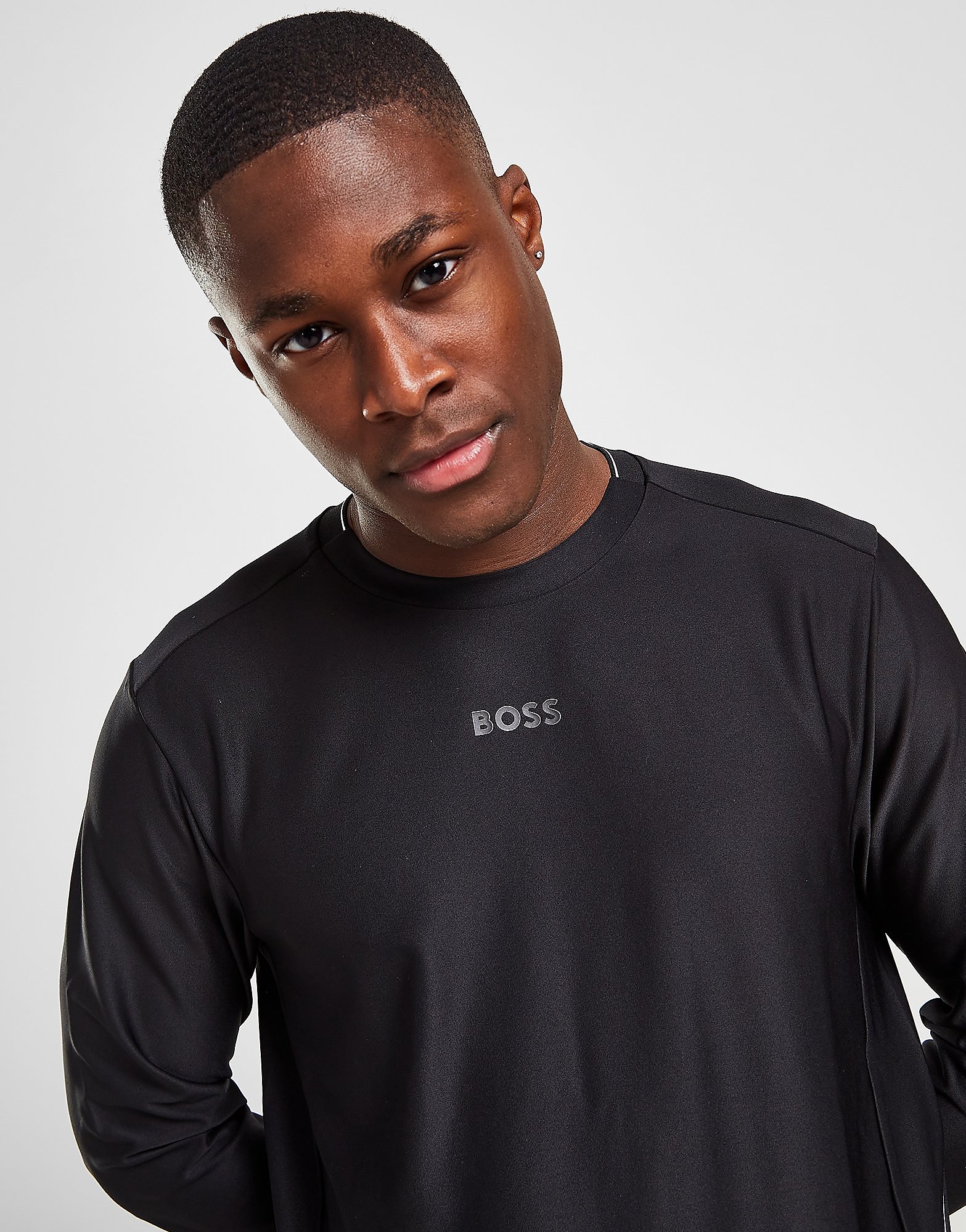 

BOSS Salbo Gym Sweatshirt - Black - Mens, Black