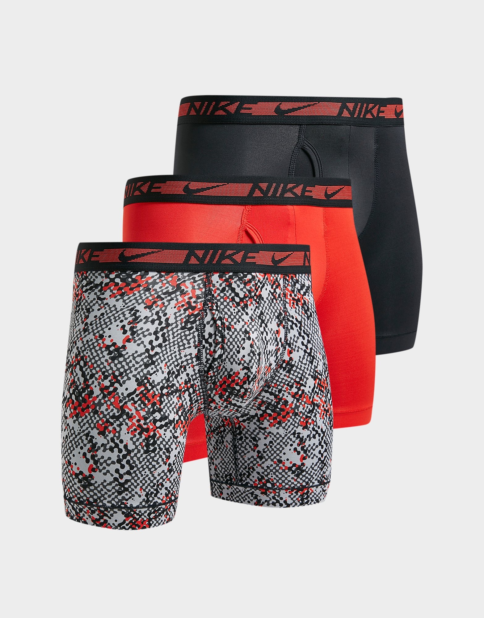 

Nike 3-Pack Flex Boxers - Red/Black - Mens, Red/Black