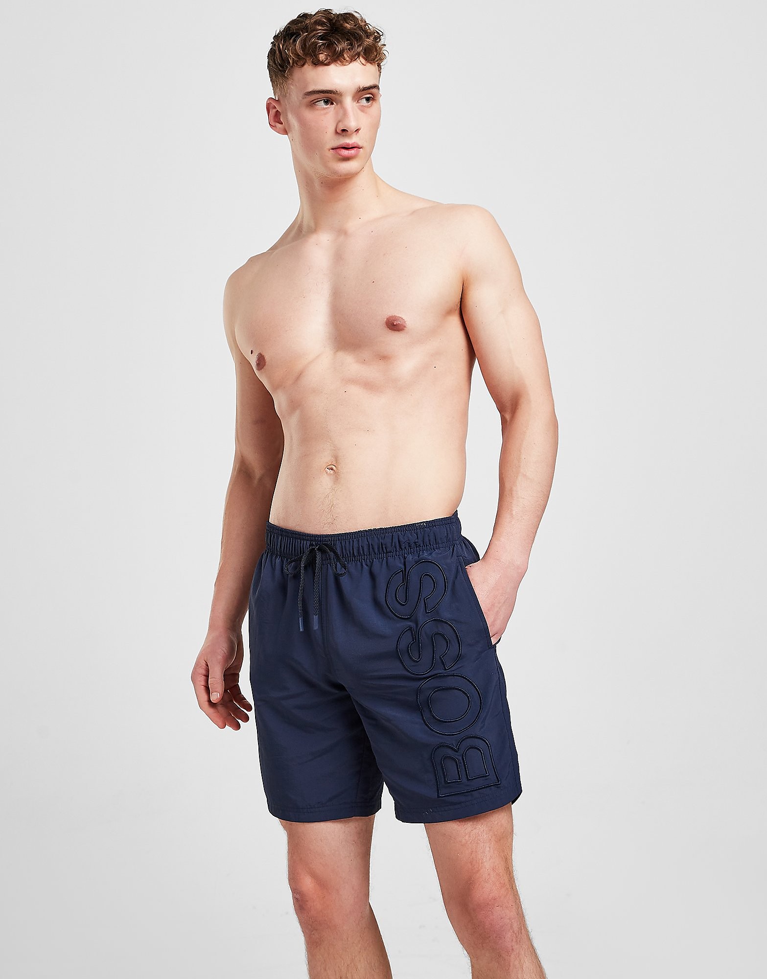 

BOSS Whale Swim Shorts - Navy - Mens, Navy