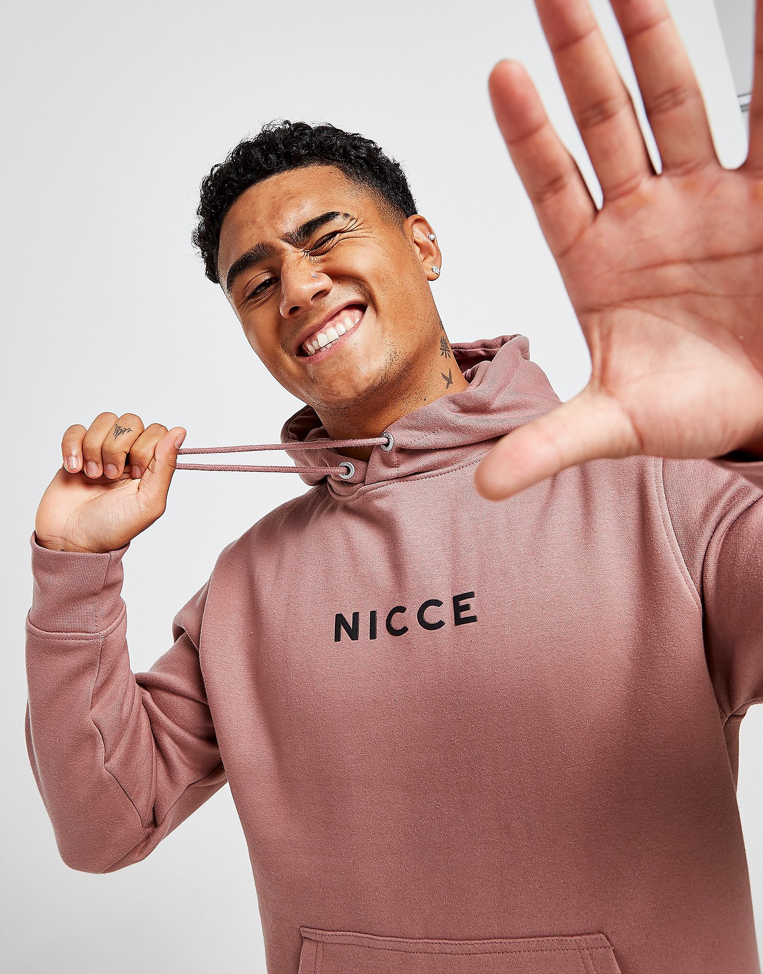 

Nicce Centre Logo Hoodie - Only at JD - Pink - Mens, Pink