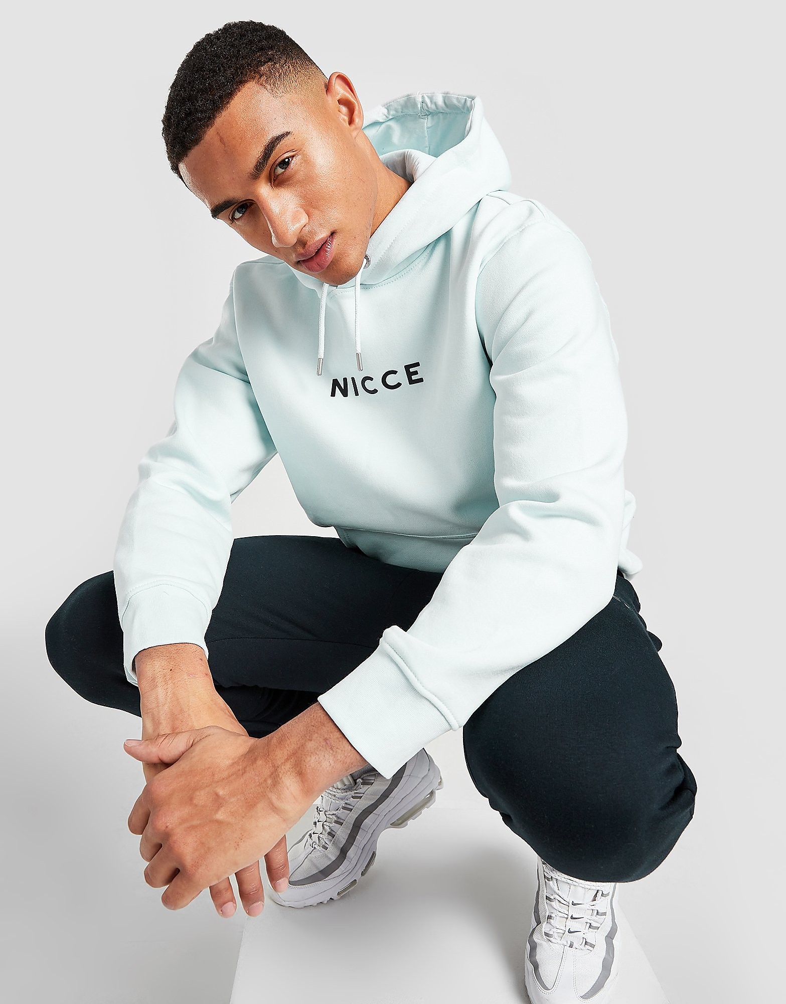 

Nicce Centre Logo Hoodie - Blue - Mens, Blue