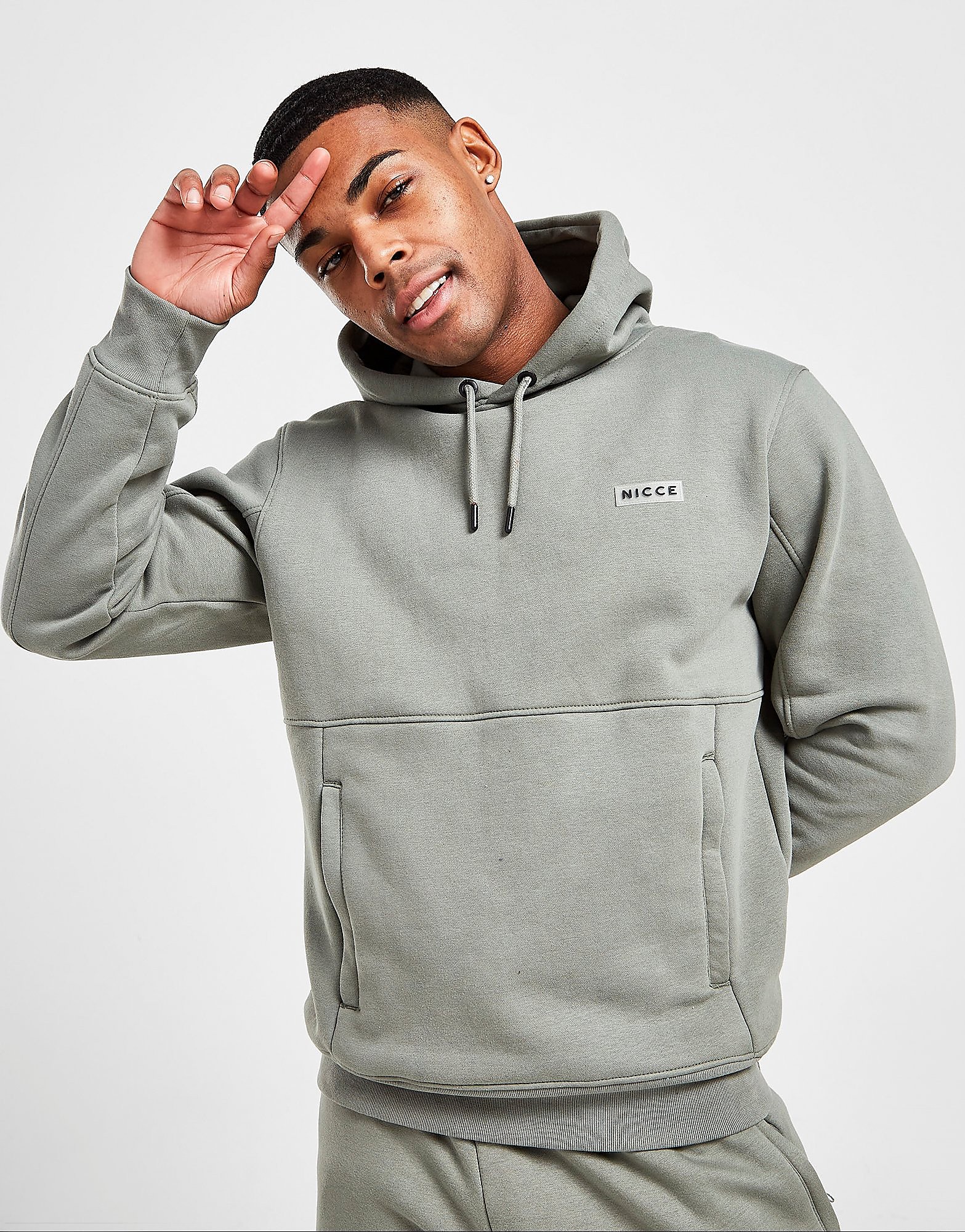 

Nicce Insignia Overhead Hoodie - Only at JD - Green - Mens, Green