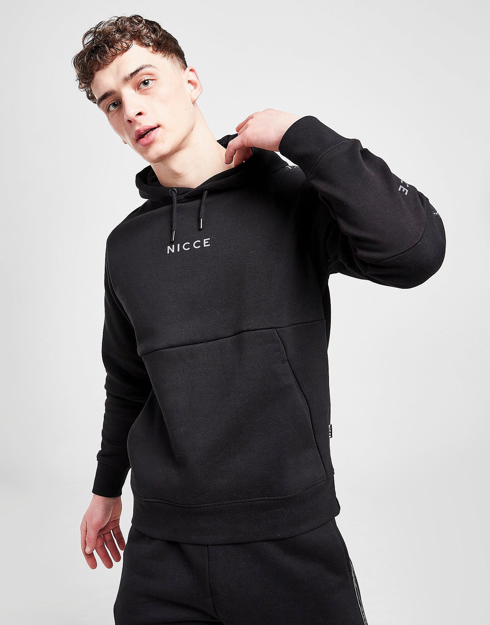 

Nicce Pulse Tape Hoodie - Only at JD - Black - Mens, Black