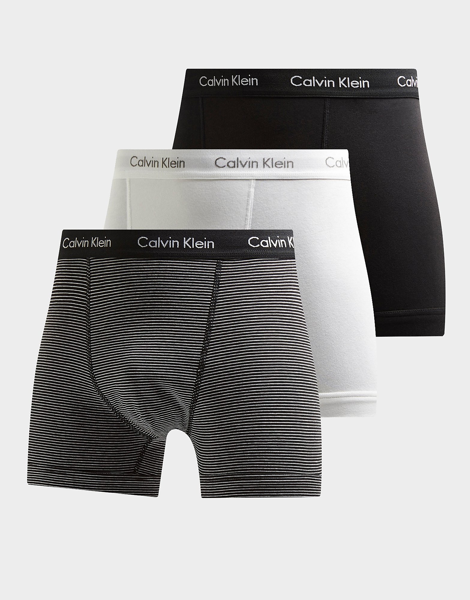Calvin Klein 3-Pack Boxers - Black/White - Mens, Black/White