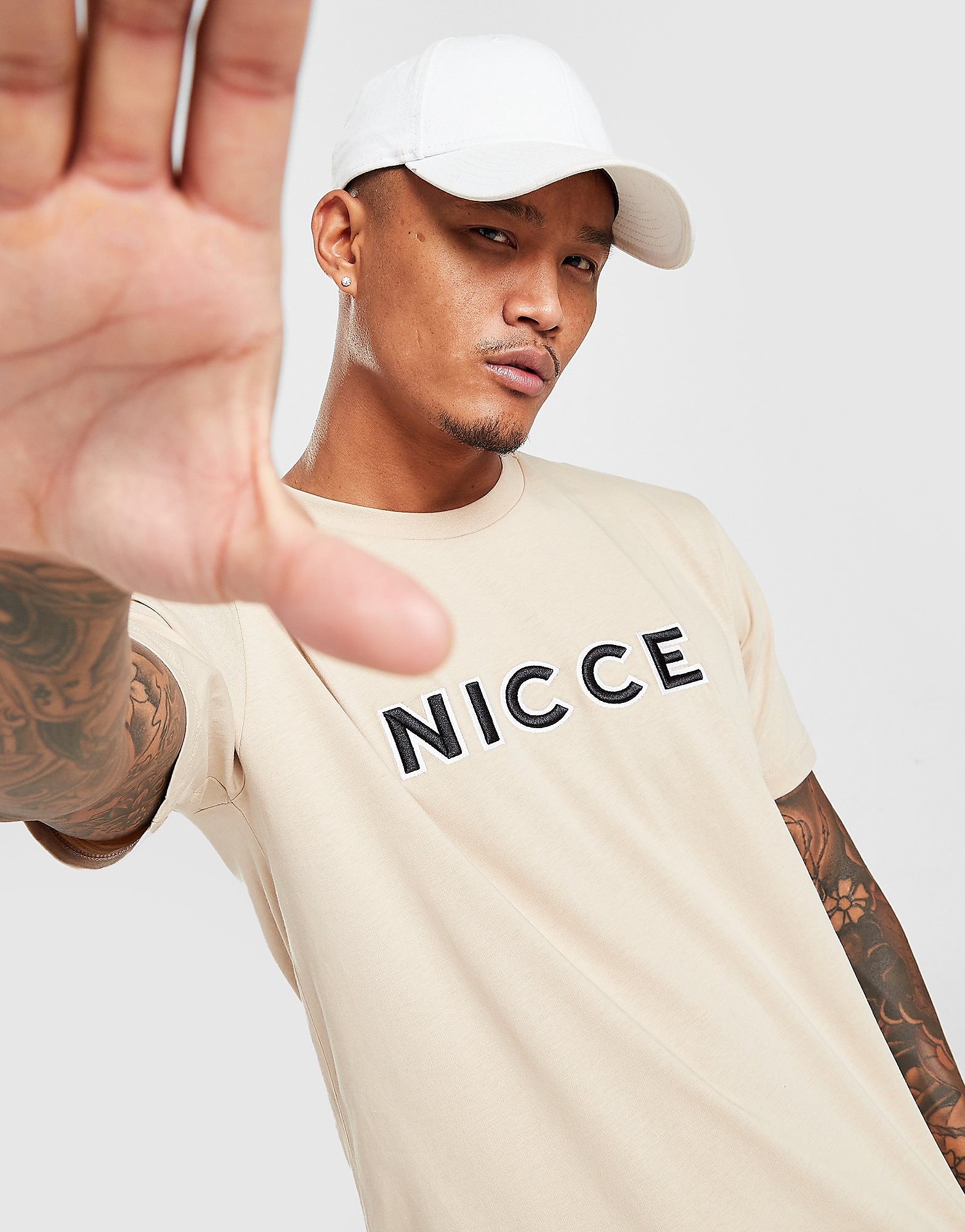 

Nicce Truman T-Shirt - Beige - Mens, Beige