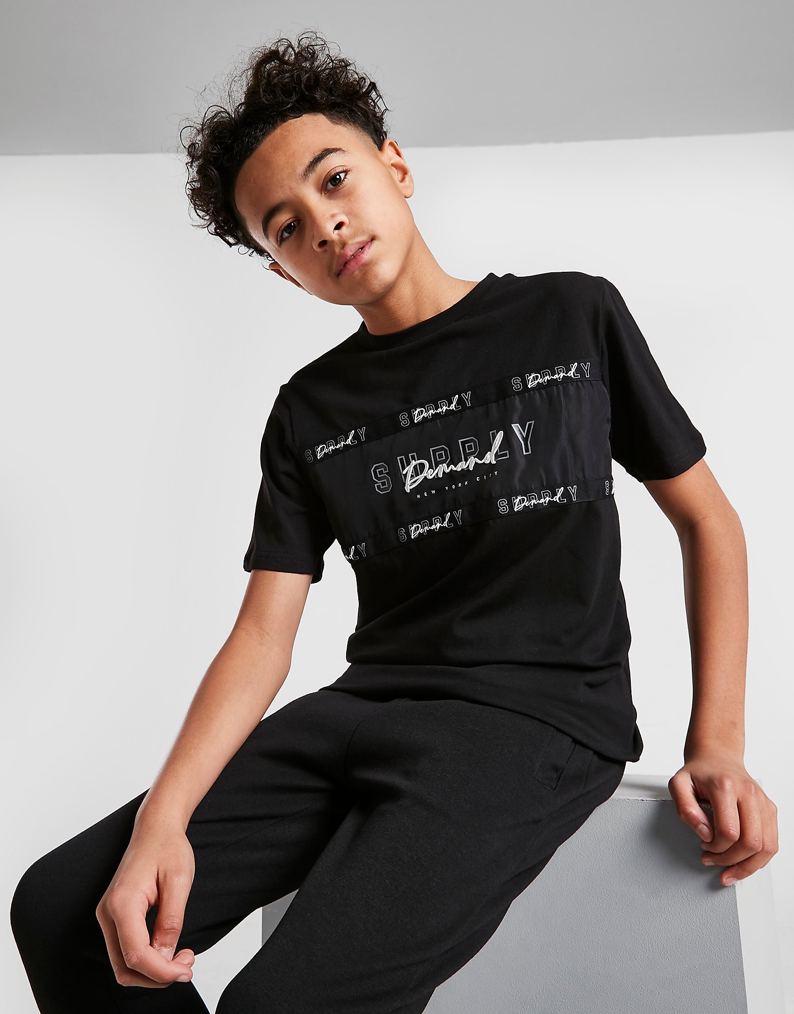 

Supply & Demand Runway Tape T-Shirt Junior - Black - Kids, Black