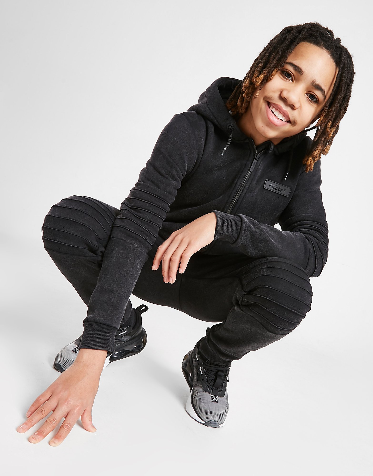 

Supply & Demand Grunge Full Zip Hoodie Junior - Black - Kids, Black