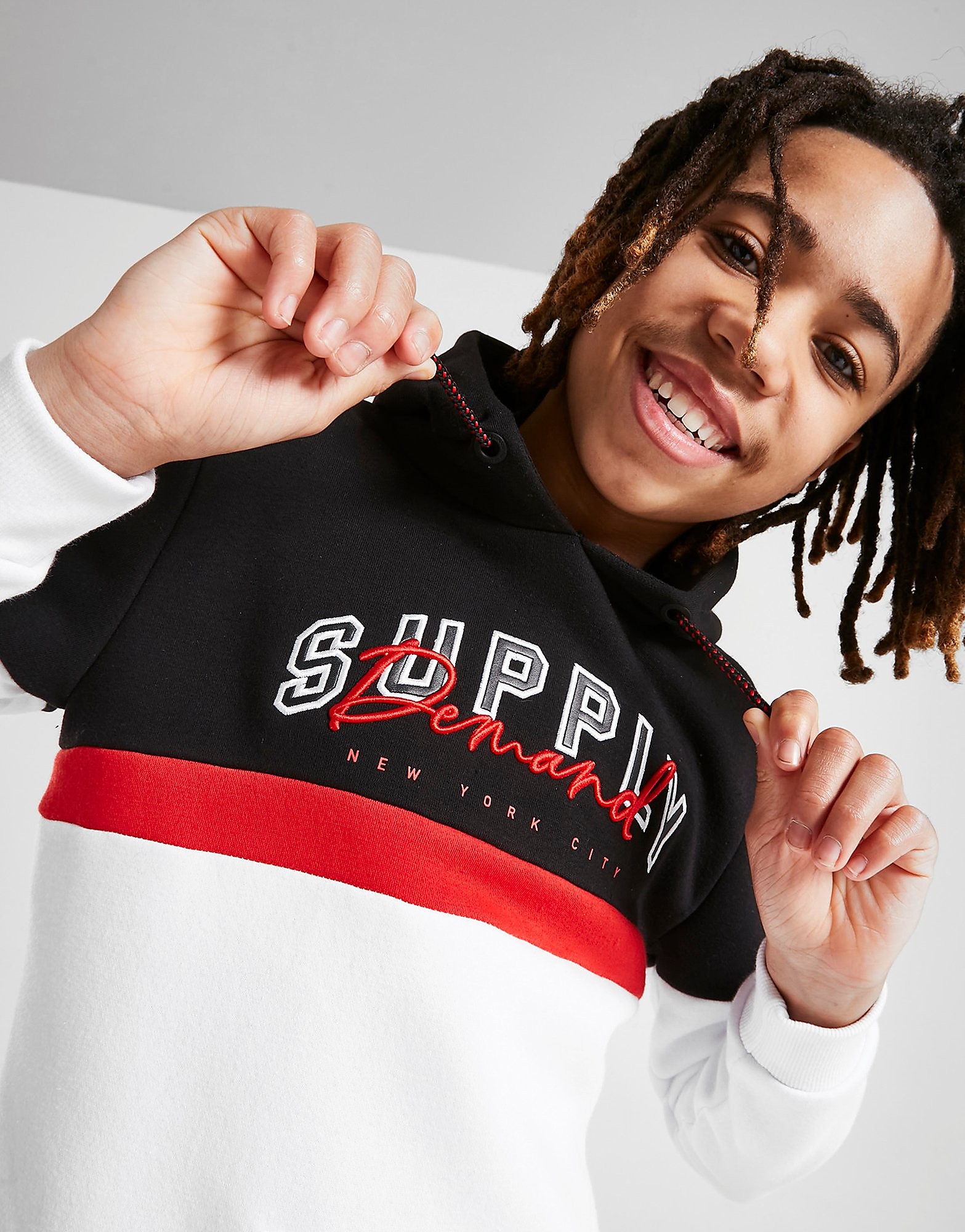 

Supply & Demand College Hoodie Junior - White/Black - Kids, White/Black