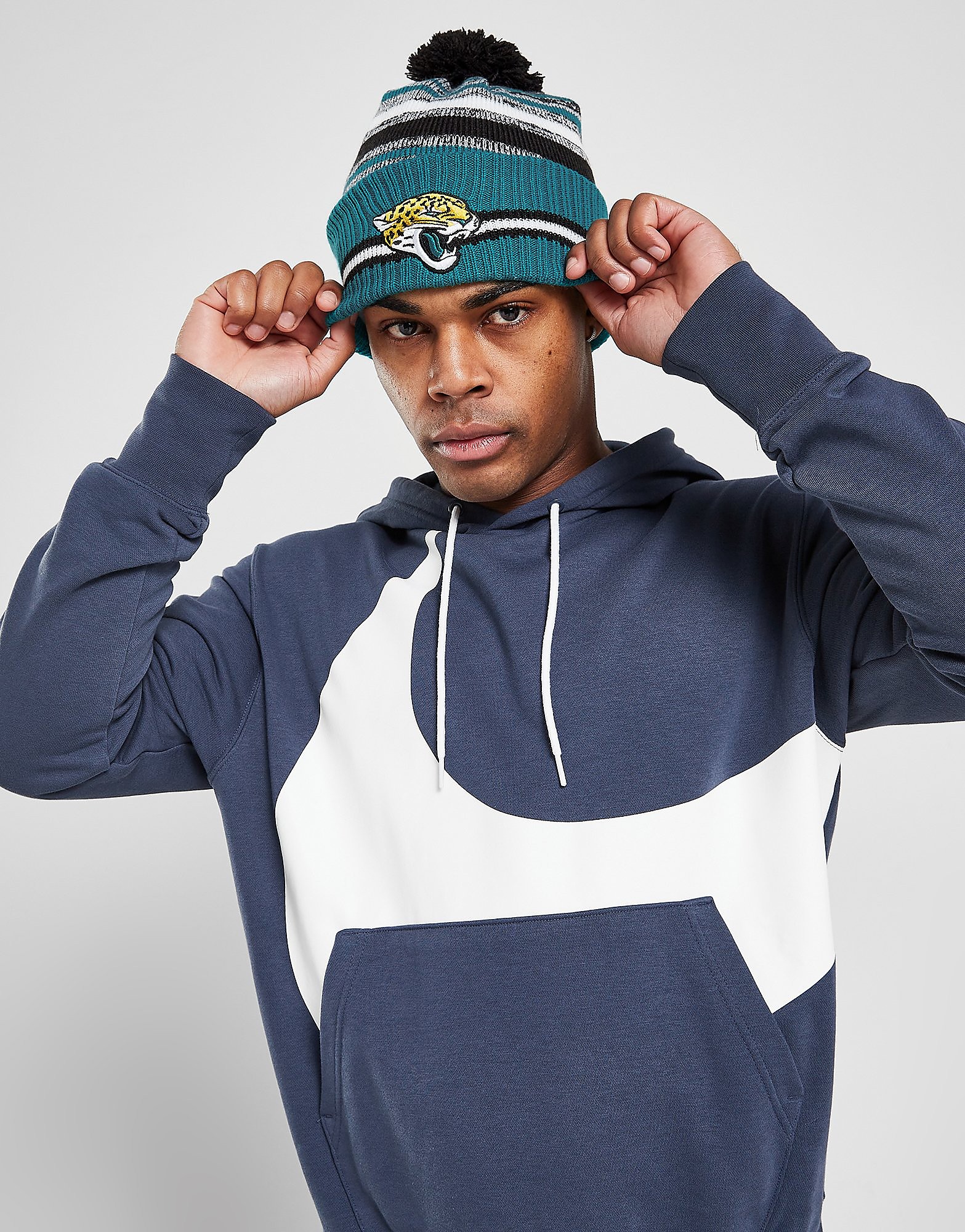 

New Era NFL Jacksonville Jaguars Pom Beanie Hat - Green - Womens, Green