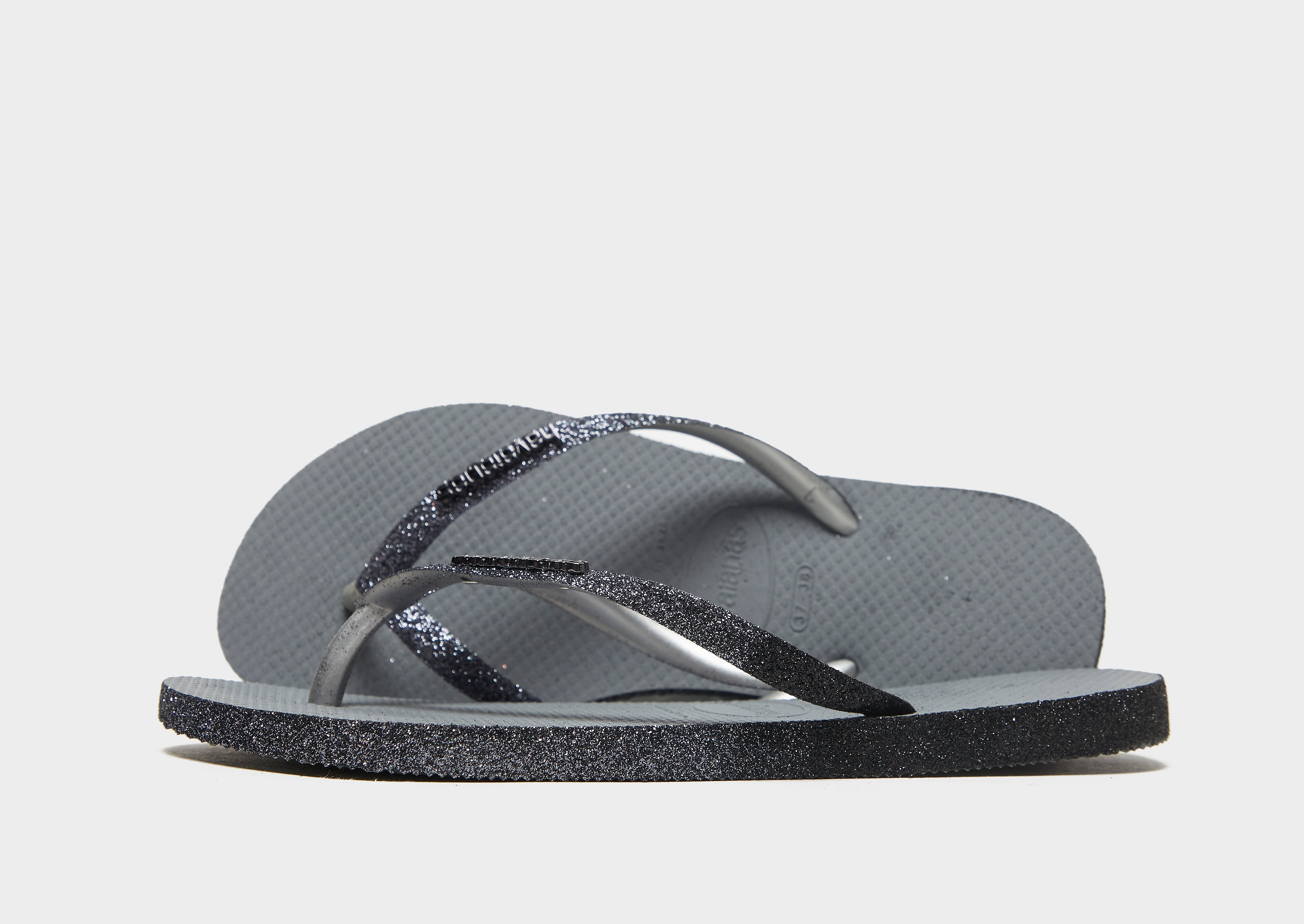 

Havaianas Slim Sparkle Flip Flops Women's - Grey, Grey