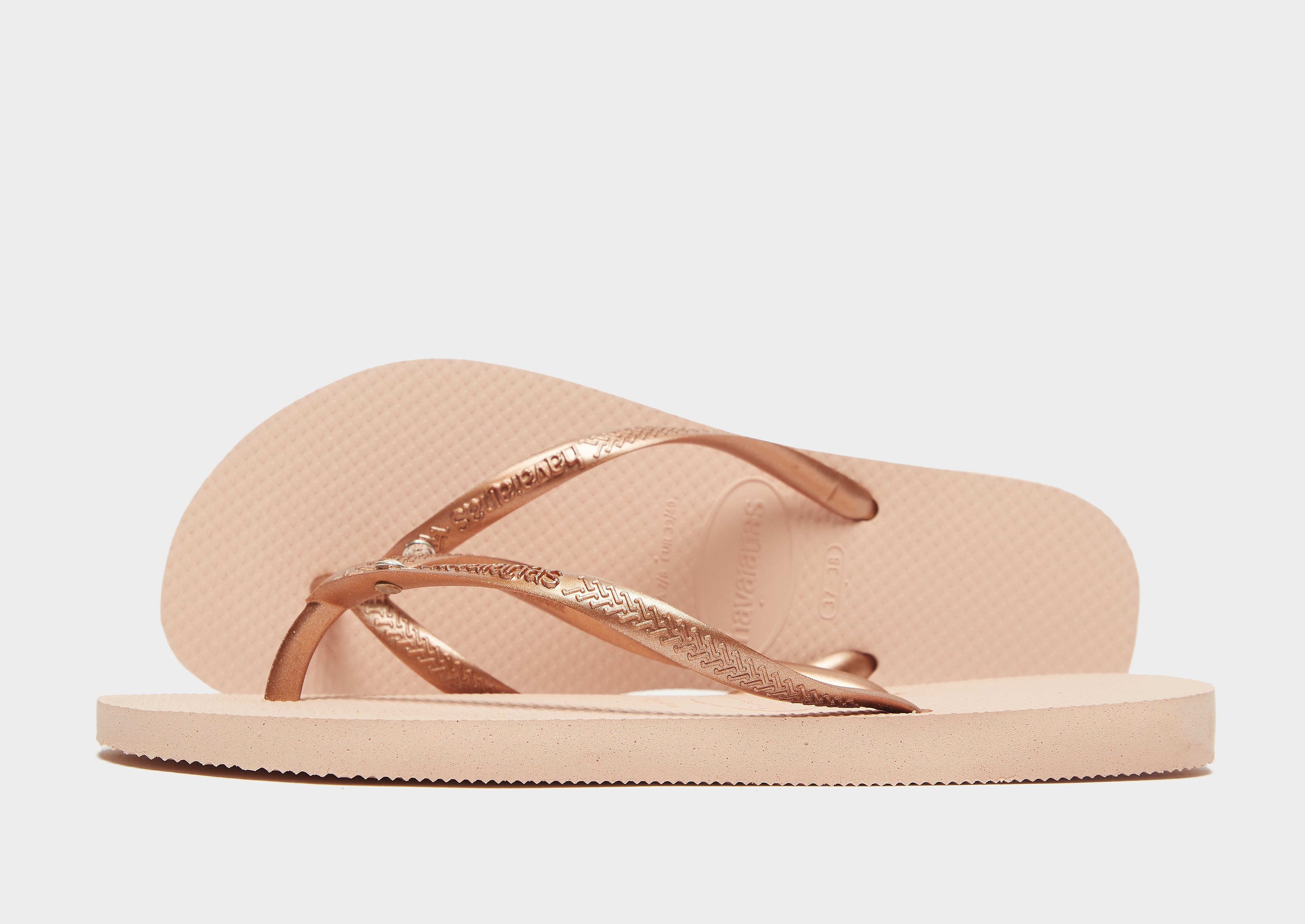 

Havaianas Slim Crystal Flip Flops Women's - Pink/B'ROSE, Pink/B'ROSE