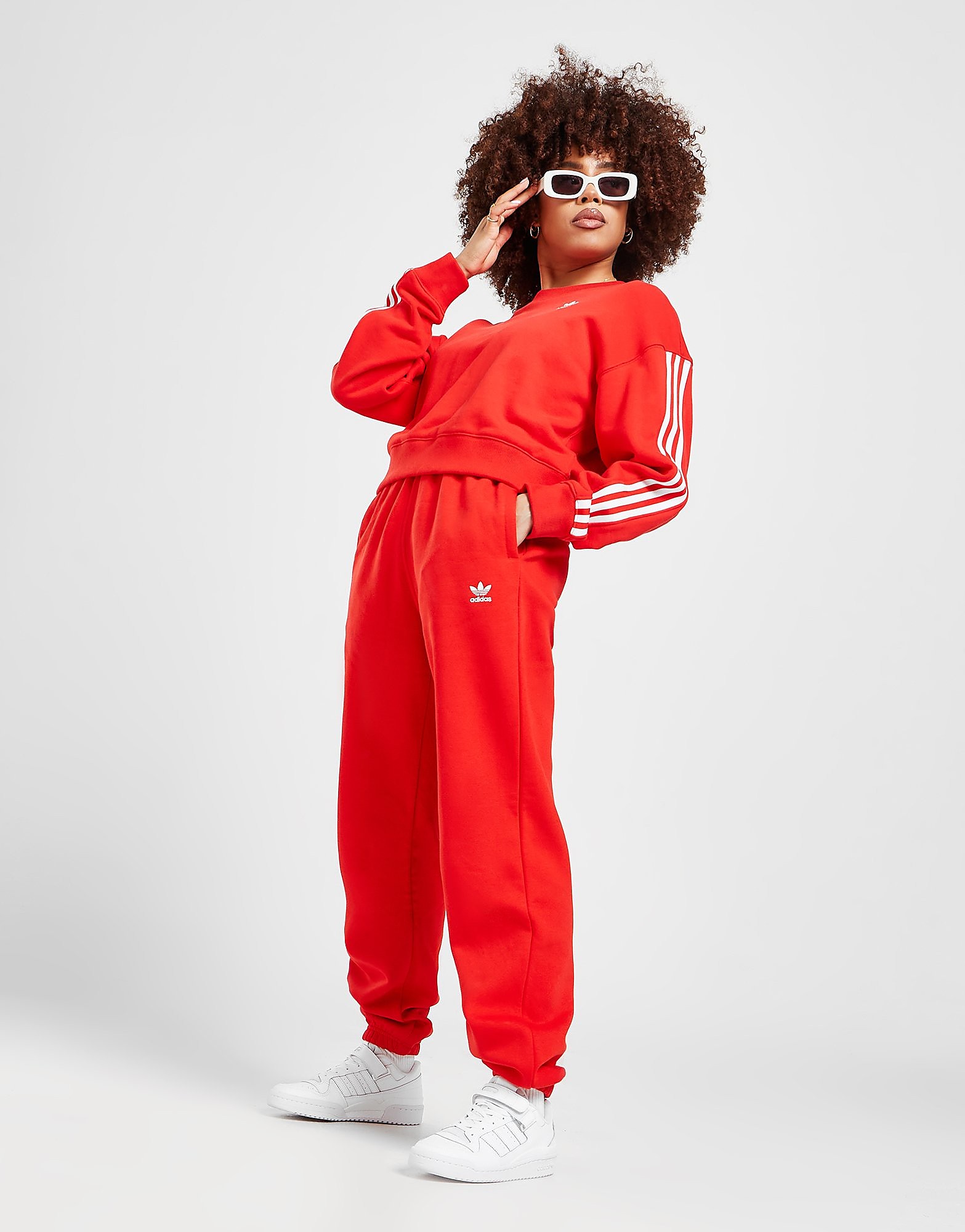 

adidas Originals Trefoil Joggers - Vivid Red - Womens, Vivid Red