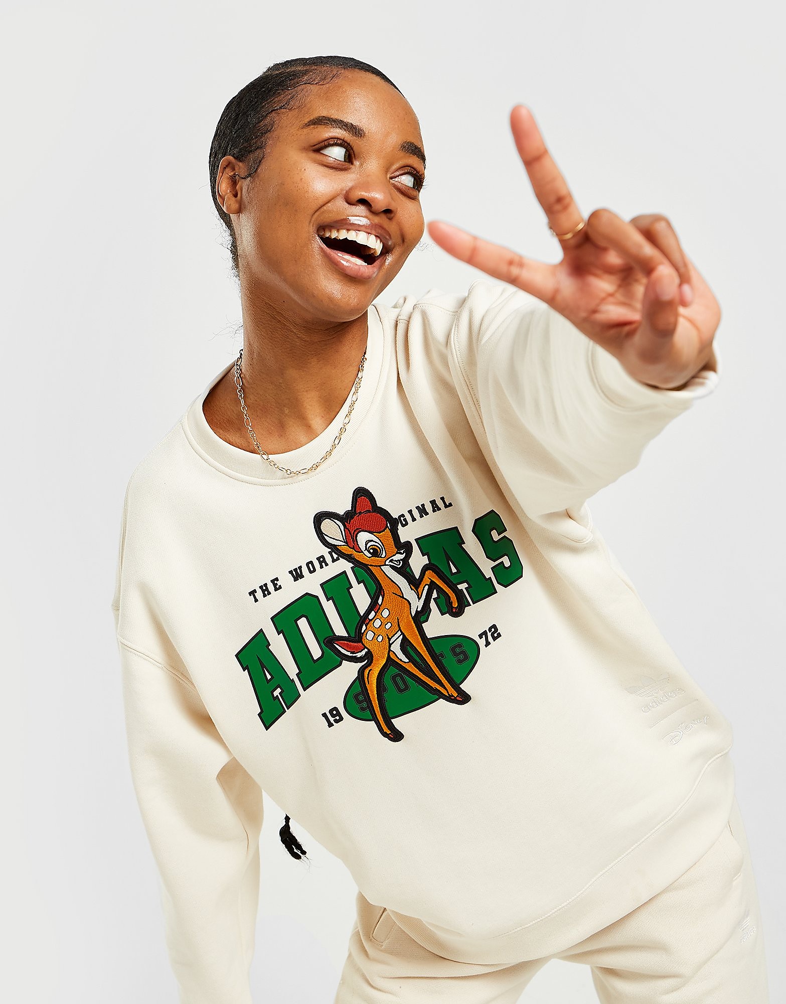 

adidas Originals Bambi Crew Neck Sweatshirt - Non Dyed - Womens, Non Dyed