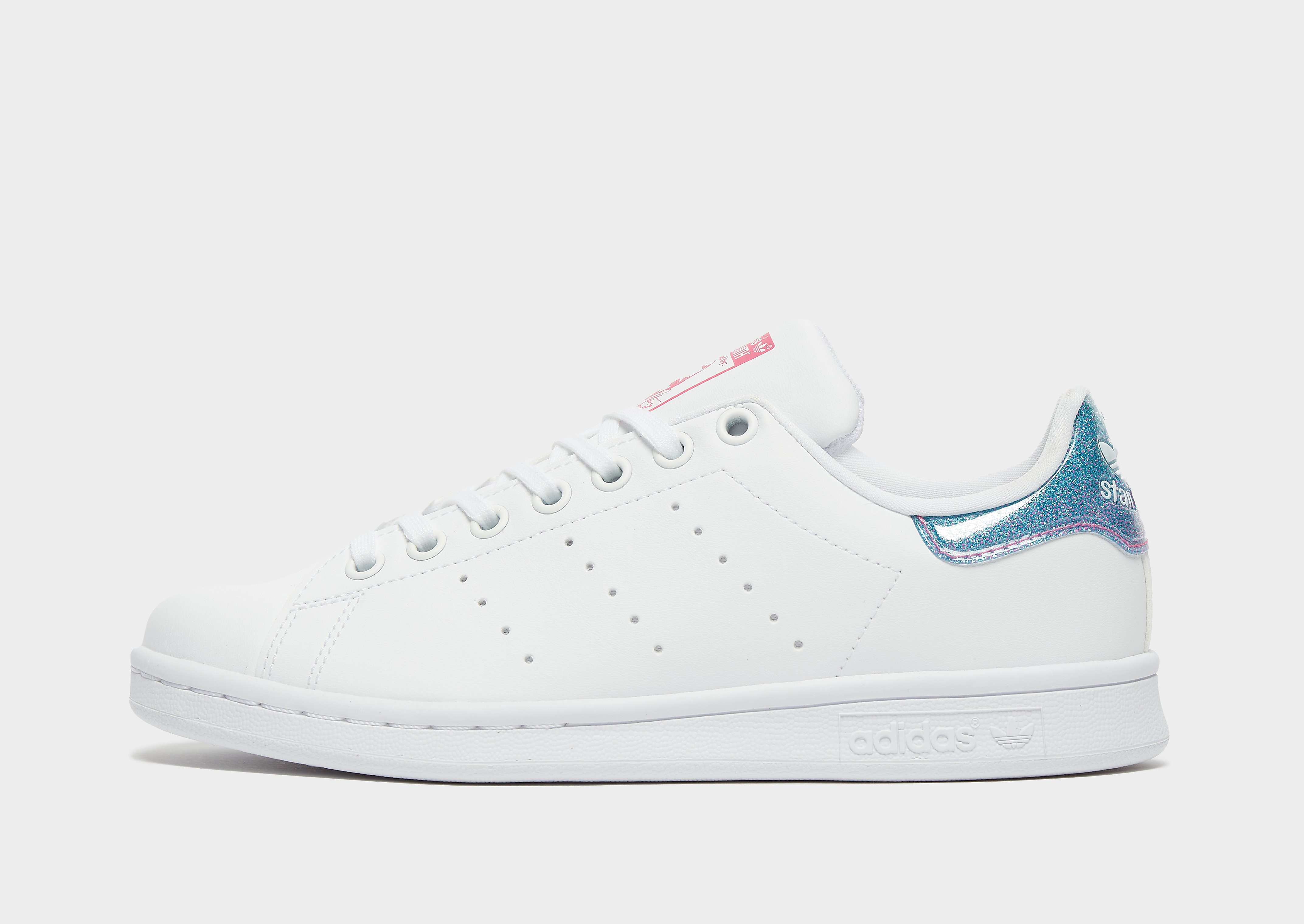 adidas Originals Stan Smith Junior - Cloud White / Cloud White / Pink - Kids, Cloud White / Cloud White / Pink