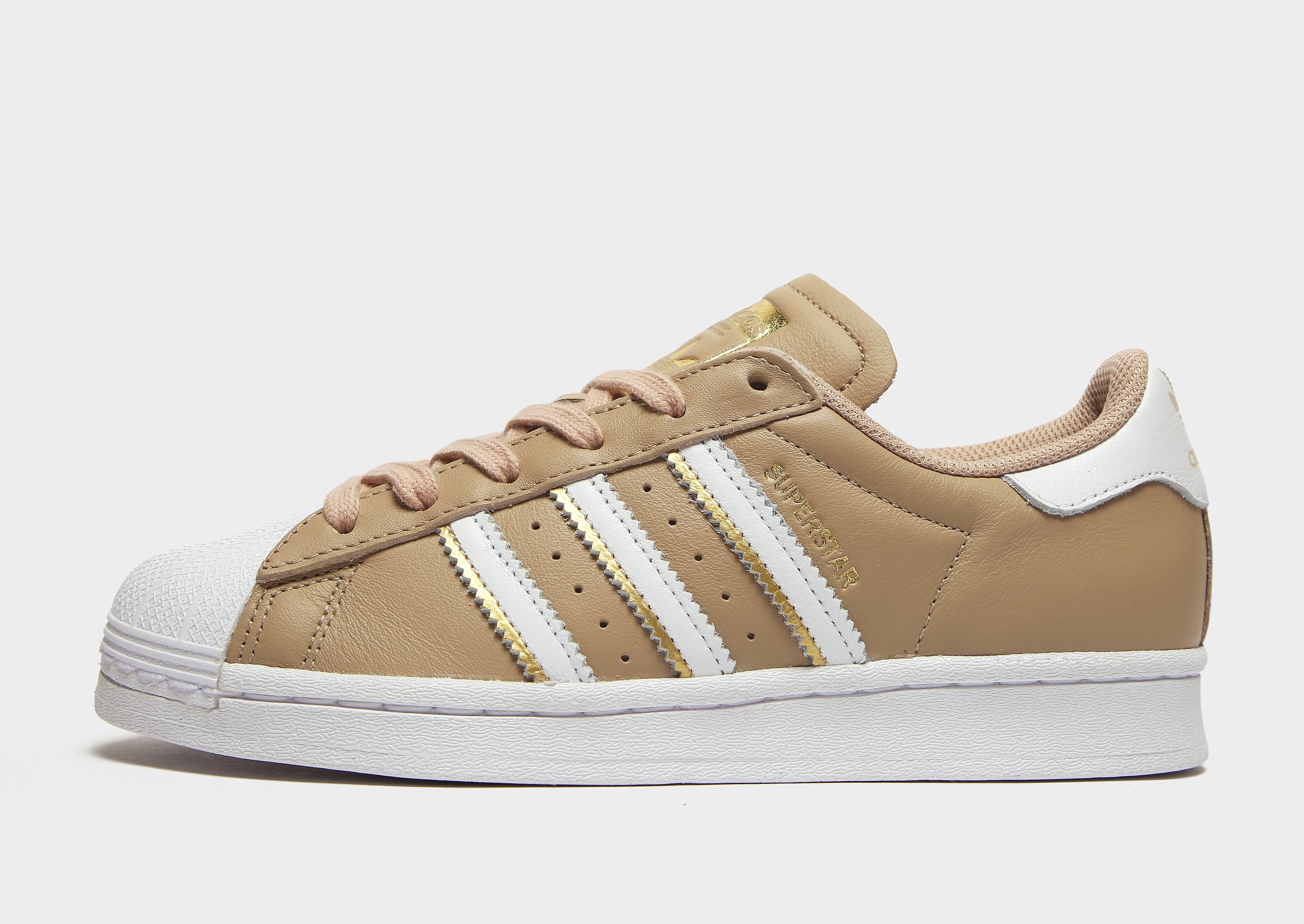 

adidas Originals Superstar Women's - Cloud White / Pale Nude / Gold Metallic, Cloud White / Pale Nude / Gold Metallic