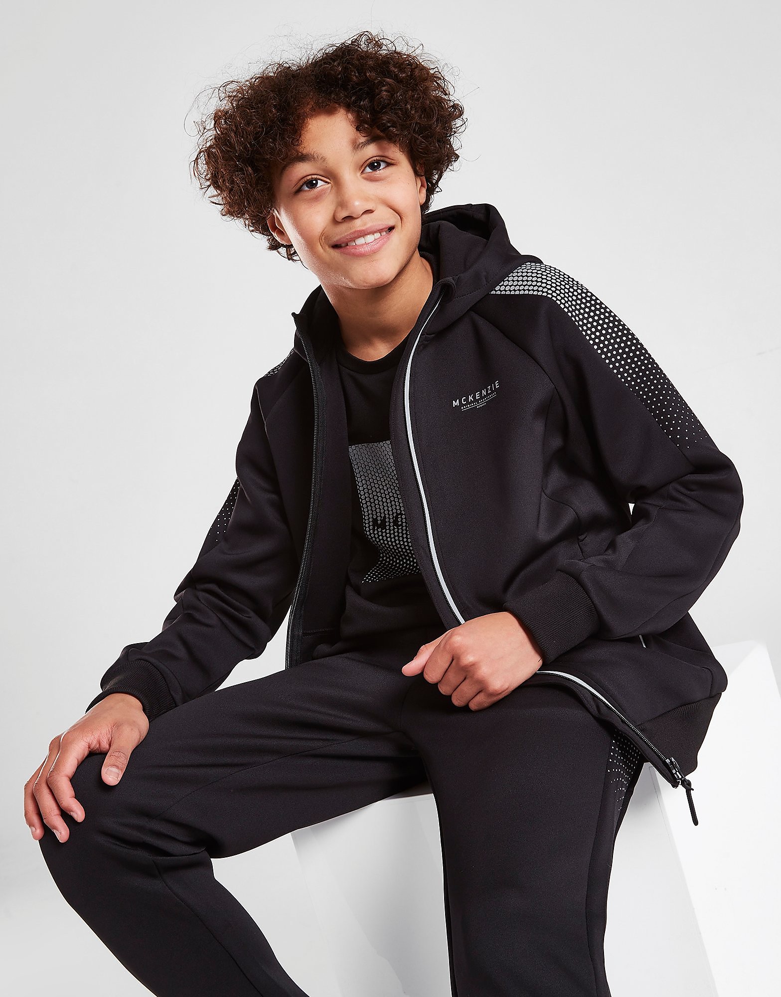 

McKenzie Geelong Poly Full Zip Hoodie Junior - Black - Kids, Black