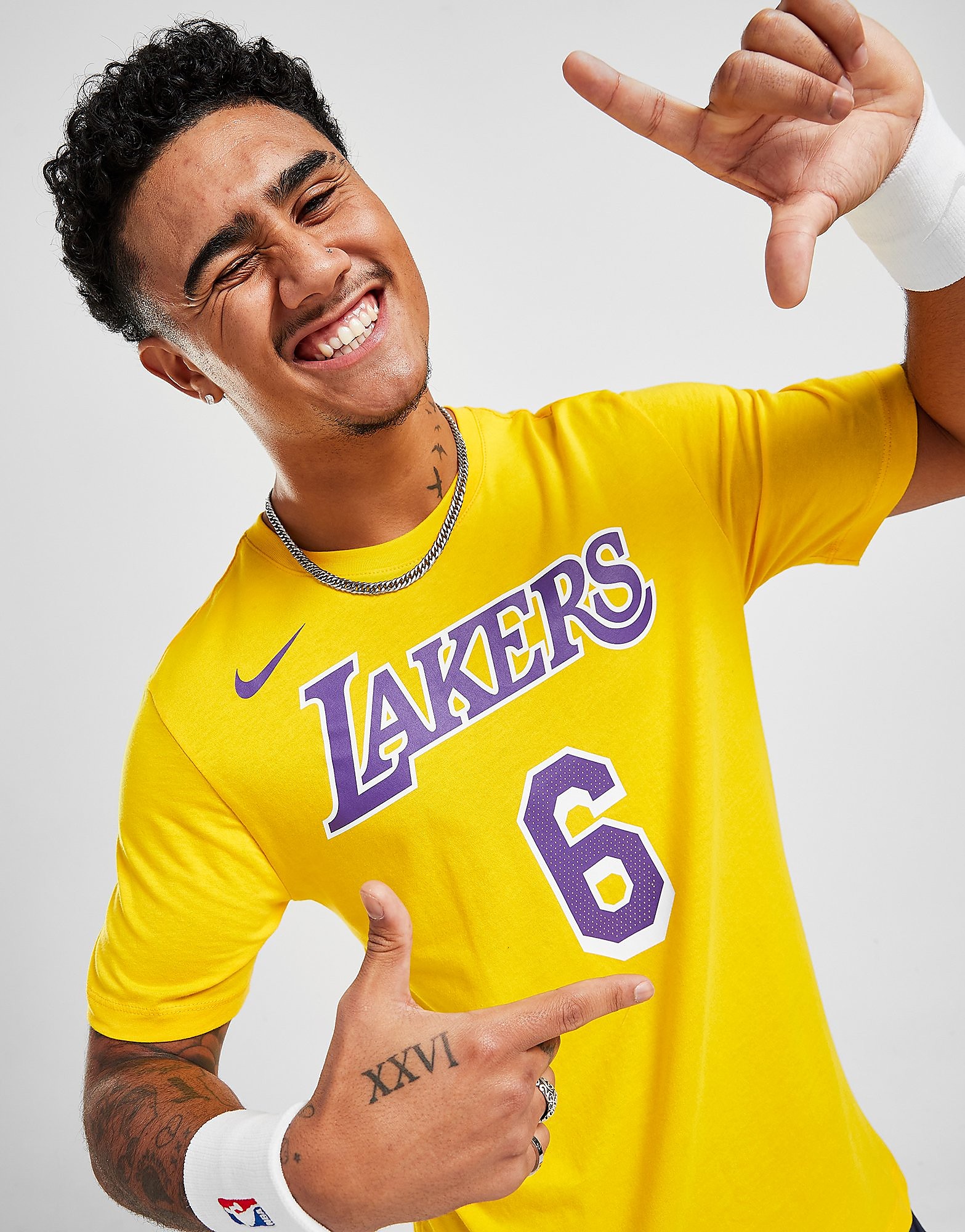 

Nike NBA Los Angeles Lakers James #6 T-Shirt - Amarillo - Mens, Amarillo