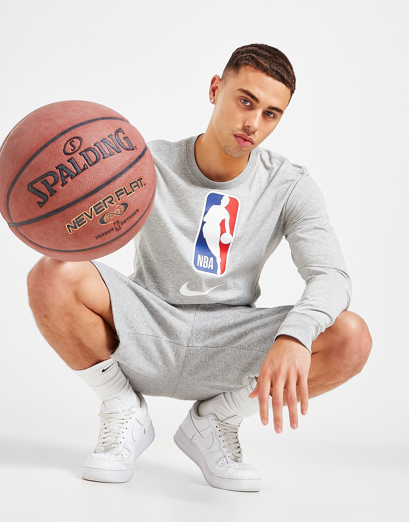 

Nike NBA Team 31 Long Sleeve Long Sleeve T-Shirt - Dark Grey - Mens, Dark Grey