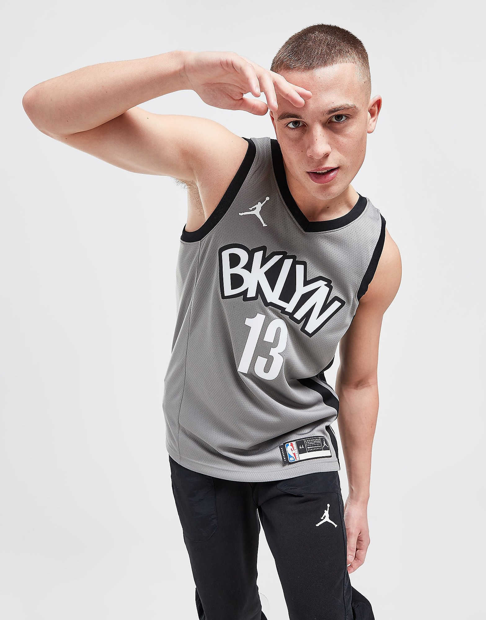 

Jordan NBA Brooklyn Nets Harden #13 Swingman Jersey - Dark Steel Grey/Black - Mens, Dark Steel Grey/Black