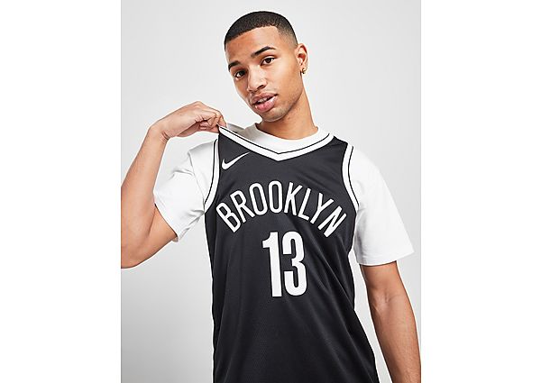 Nike NBA Brooklyn Nets Harden #13 Swingman Jersey - Black - Mens, Black