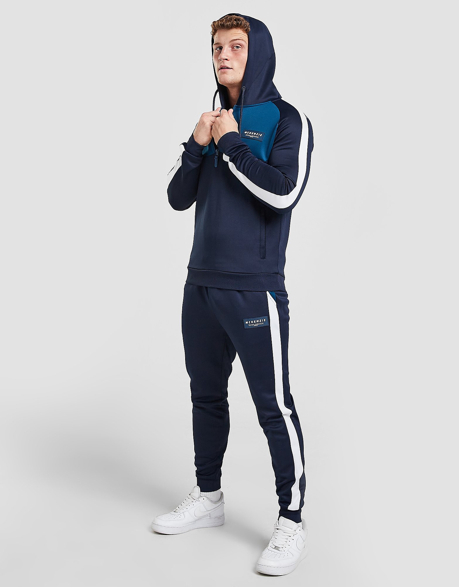 McKenzie Invigorate Poly 1/4 Zip Tracksuit - Only at JD - Blue - Mens, Blue