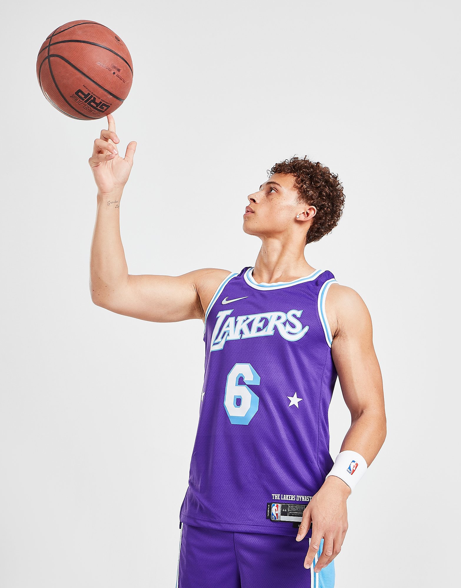 

Nike NBA LA Lakers Dri-FIT James #6 Swingman Jersey - Field Purple/MMT - Mens, Field Purple/MMT