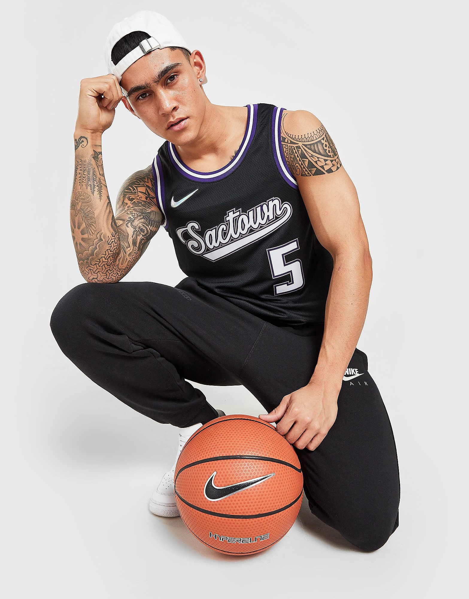 

Nike NBA Sacramento Kings Fox #5 Swingman Jersey - Black - Mens, Black