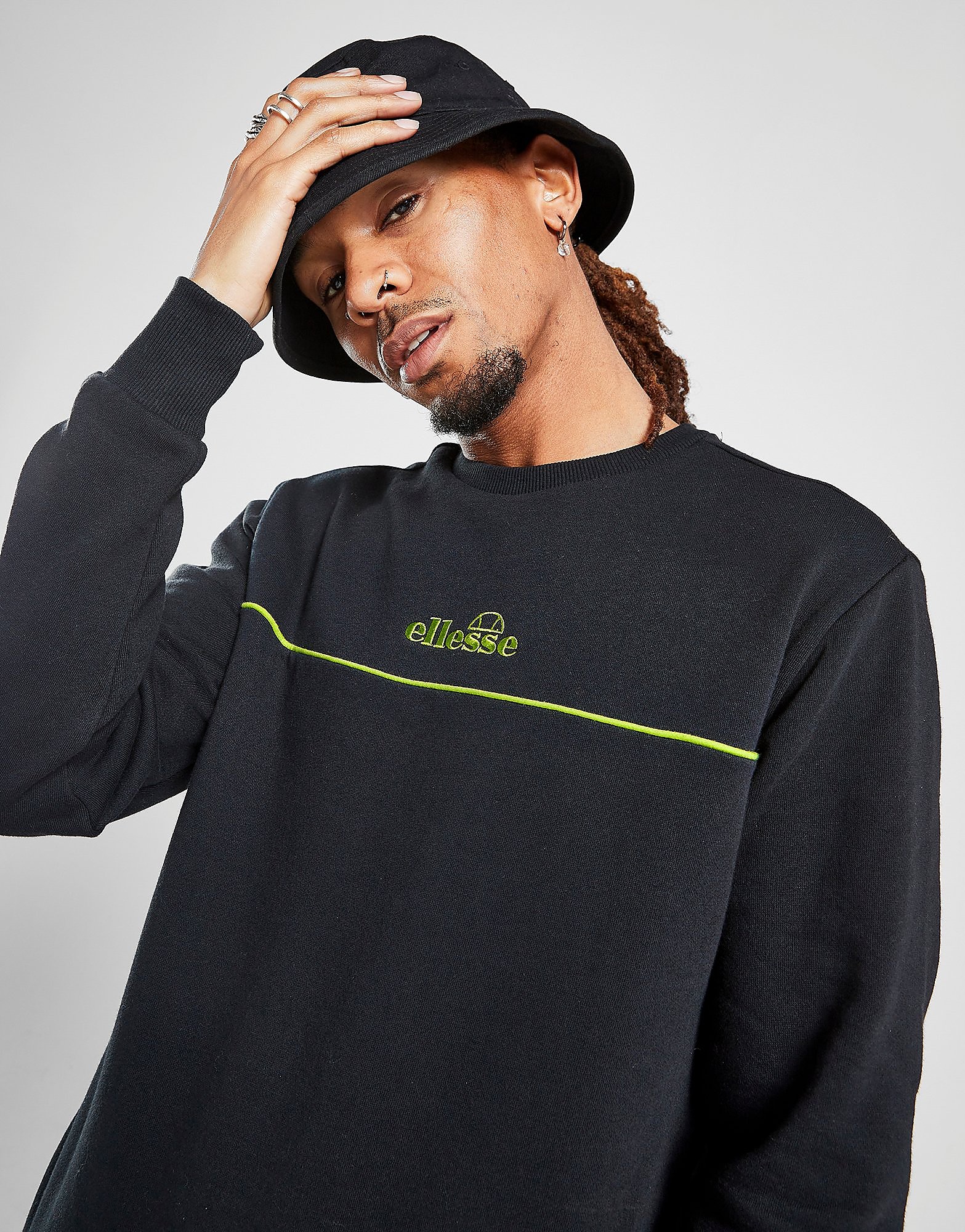 

Ellesse Westerby Crew Sweatshirt - Only at JD - Black - Mens, Black