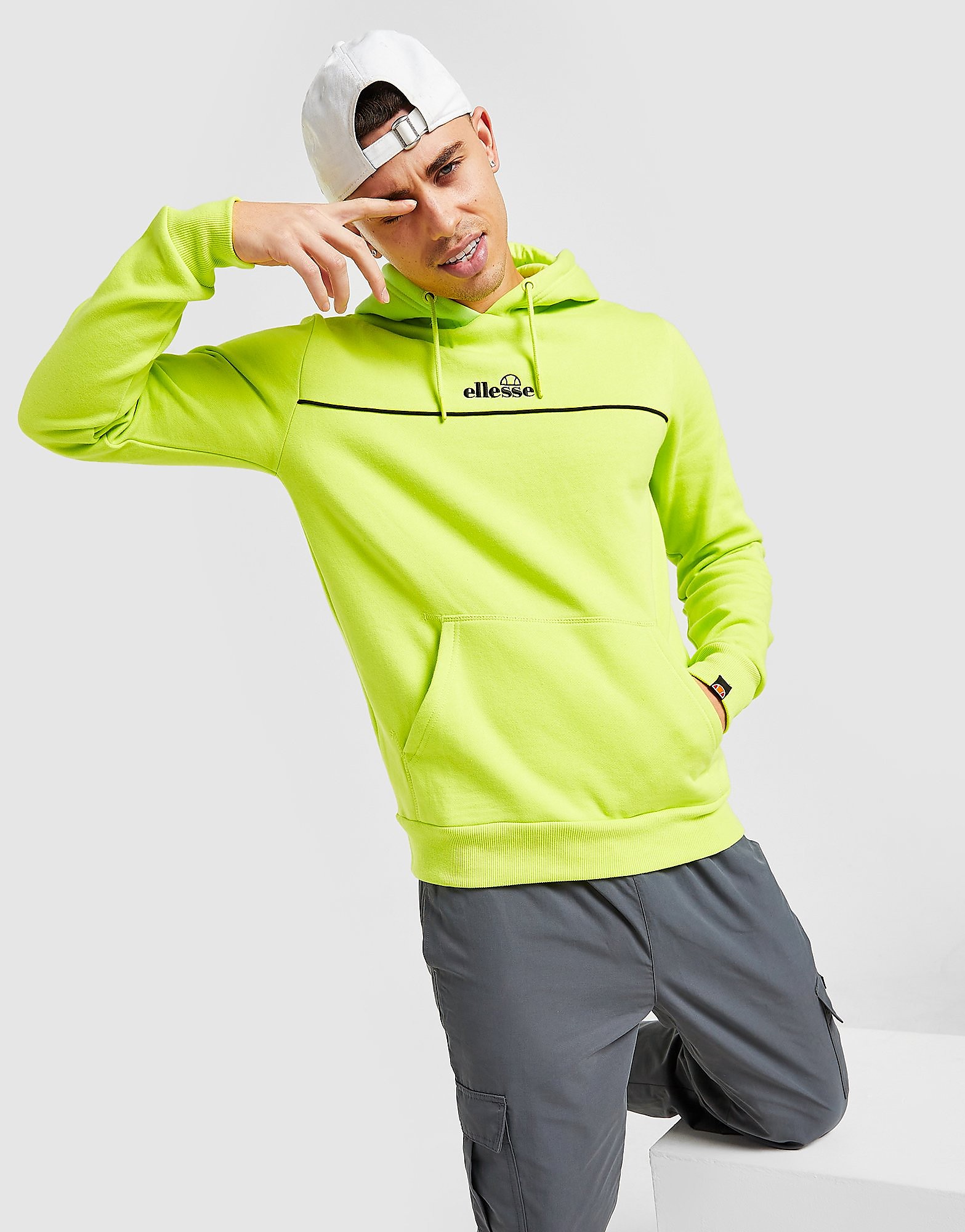Ellesse Kasper Hoodie - Only at JD - Green - Mens, Green
