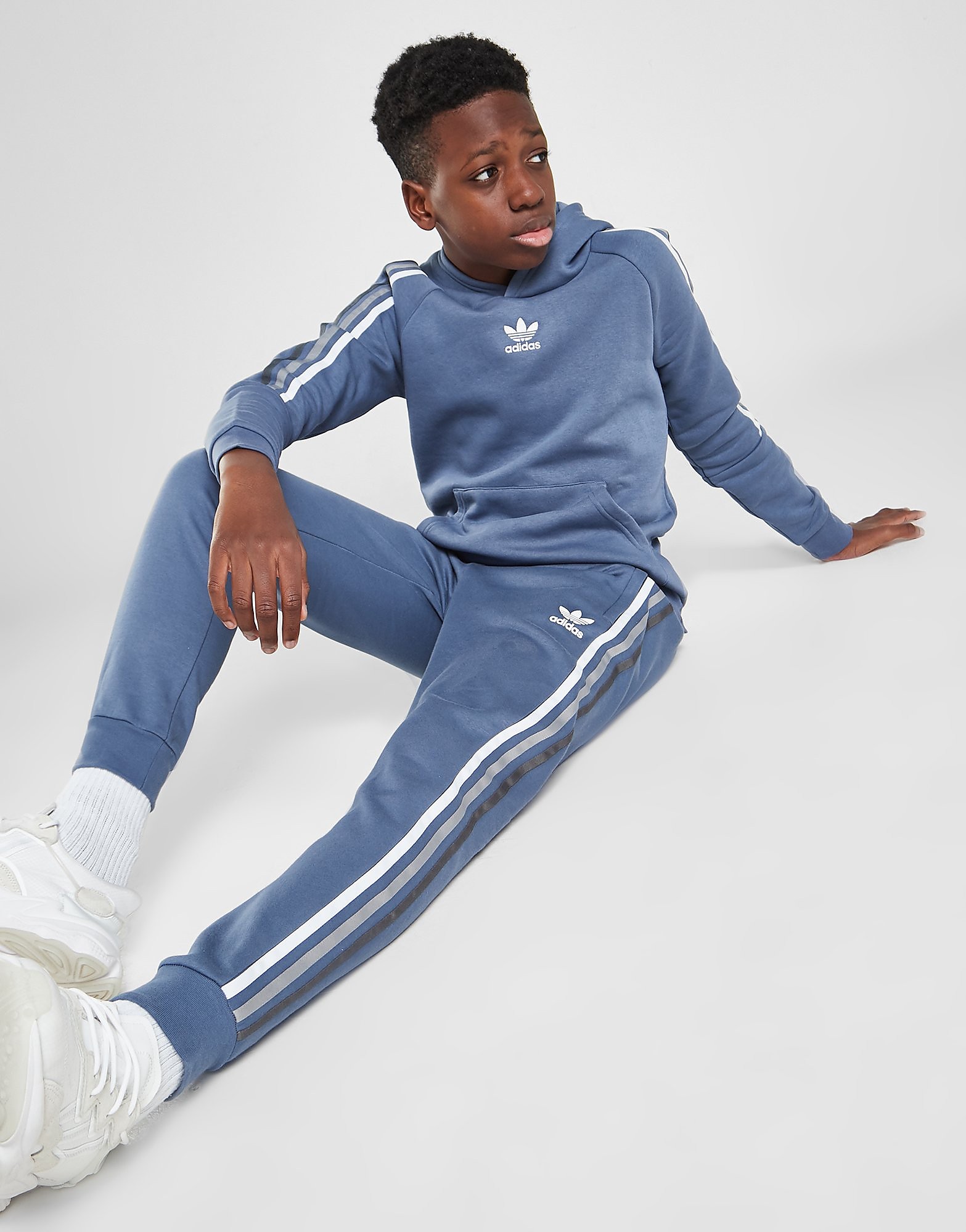 

adidas Originals Tristripe Track Pants Junior - Only at JD - Blue - Kids, Blue