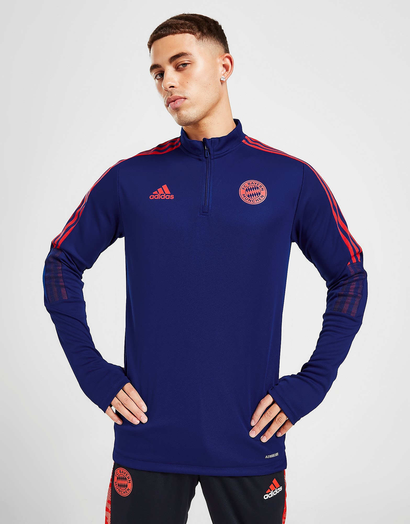 

adidas FC Bayern Munich Training Top - Mystery Ink / Fcb True Red - Mens, Mystery Ink / Fcb True Red