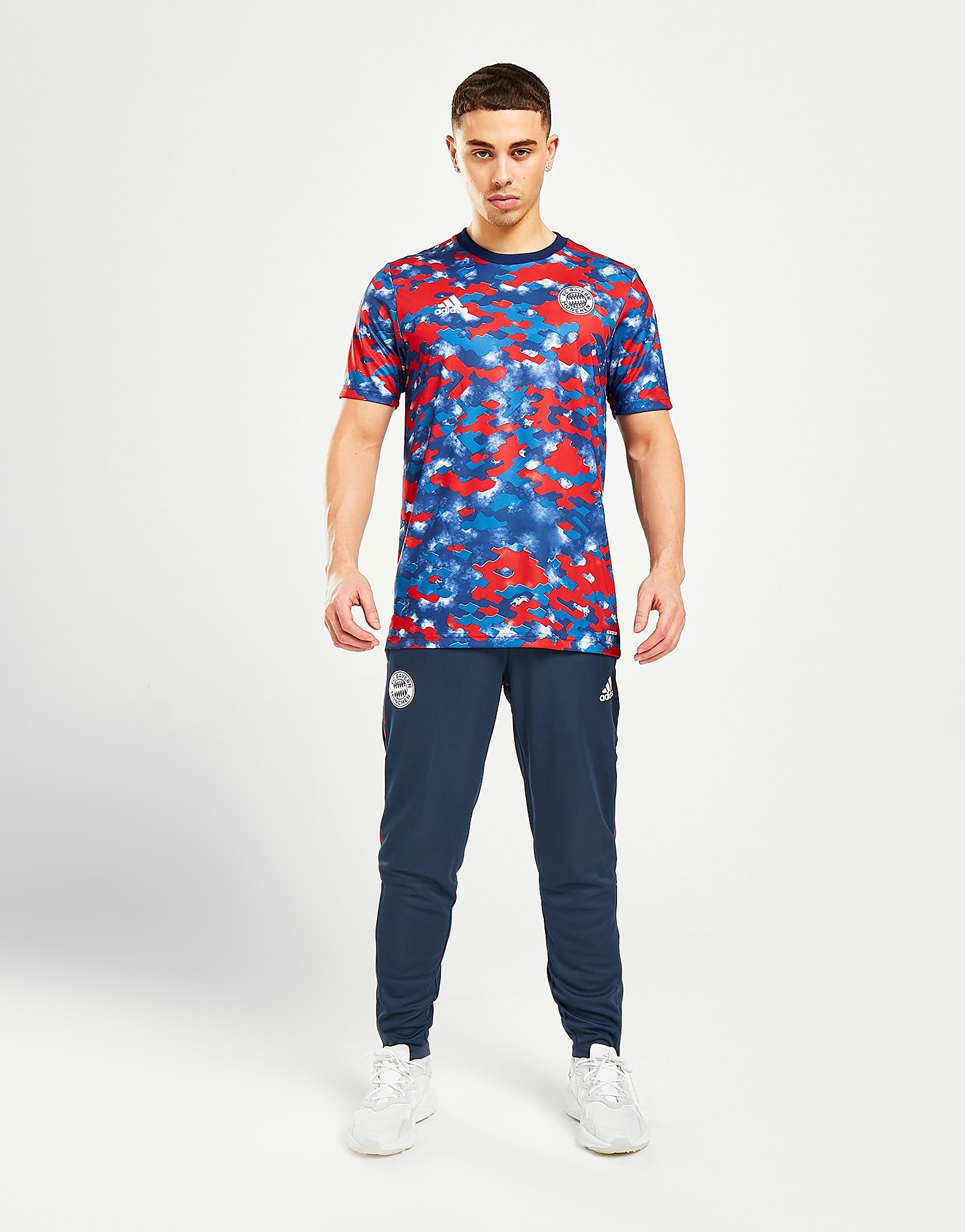 

adidas FC Bayern Munich Training Track Pants - Crew Navy / Scarlet - Mens, Crew Navy / Scarlet