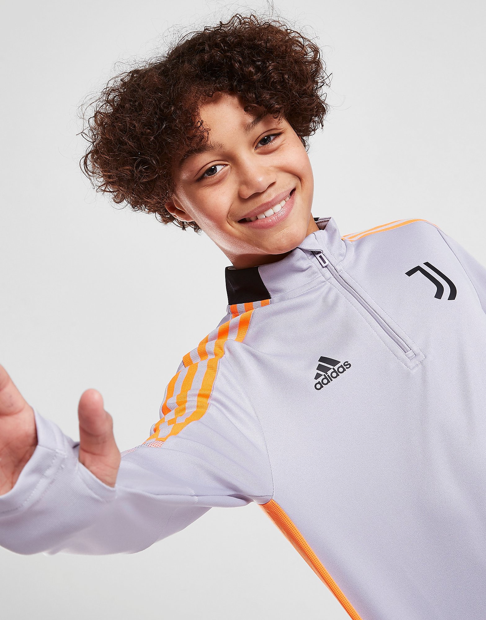 

adidas Juventus Training 1/4 Zip Top Junior - Grey - Kids, Grey