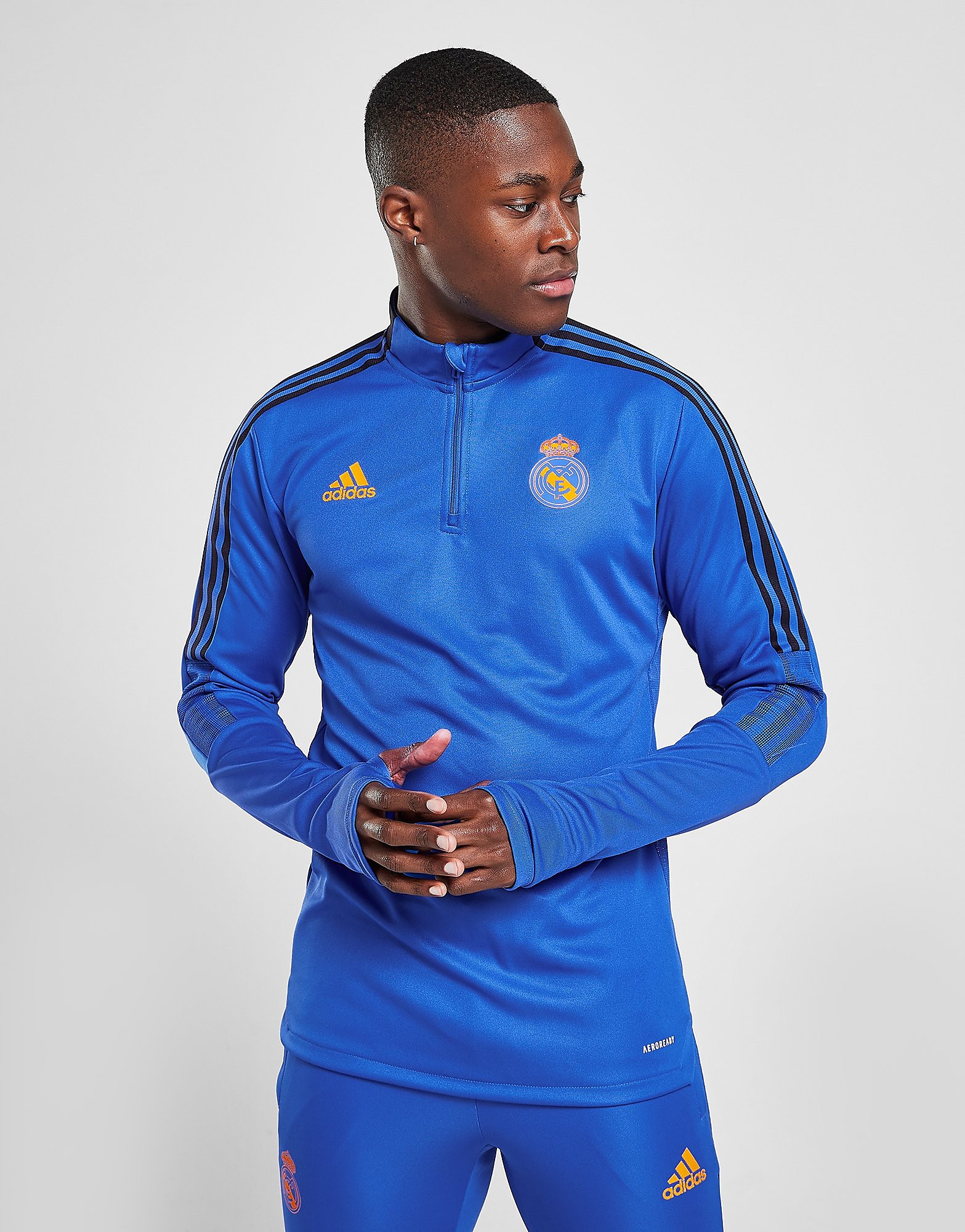 

adidas Real Madrid Training Top - Hi-Res Blue - Mens, Hi-Res Blue